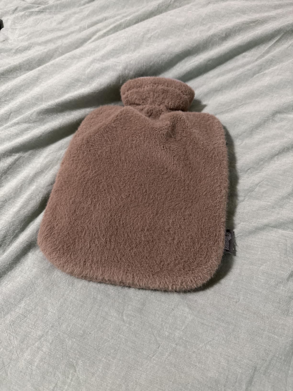 BICAREE Hot Water Bottle with Cover, 2L PVC Hot Water Bag for Neck, Shoulder Pain and Hand Feet Warmer, Menstrual Cramps, Hot Compress and Cold Therapy (Blue Ashes) customer photo 2