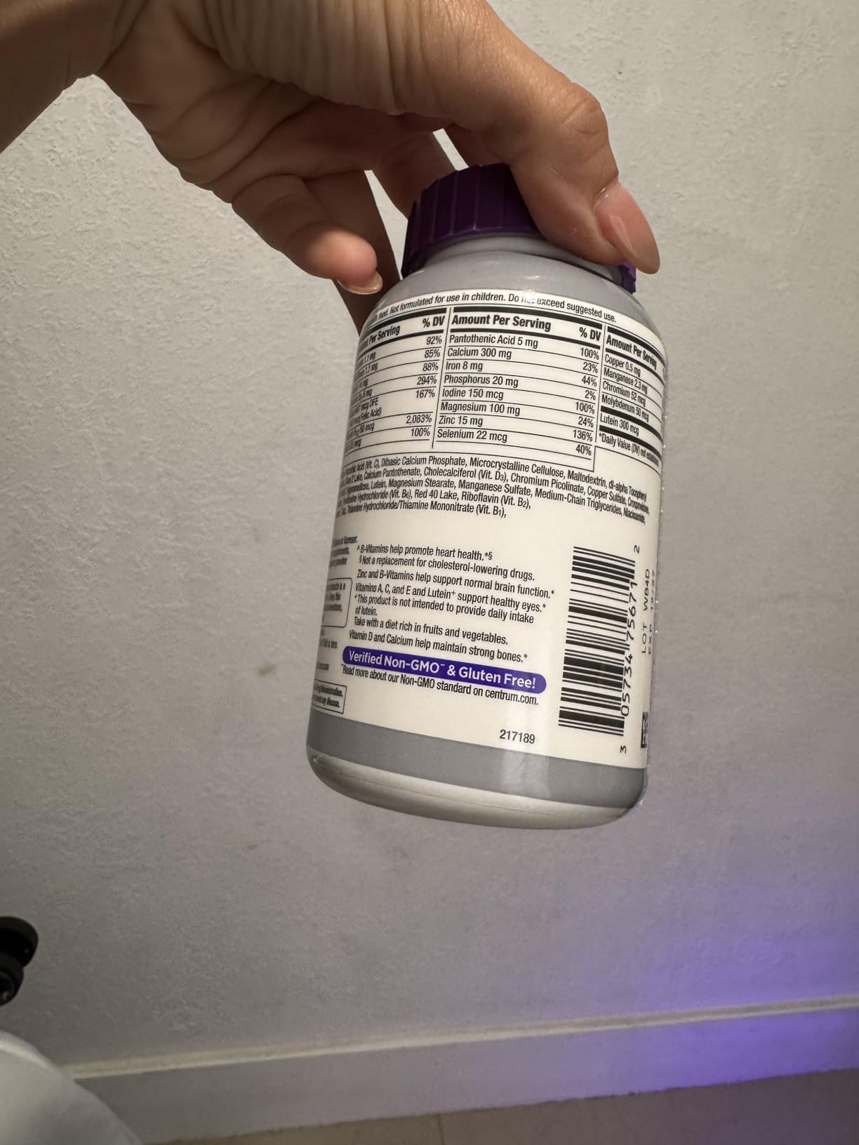 Centrum Silver Women's Multivitamin for Women 50 Plus, Multivitamin/Multimineral Supplement with Vitamin D3, B Vitamins, Non-GMO Ingredients, Supports Memory and Cognition in Older Adults - 200 Ct customer photo 1