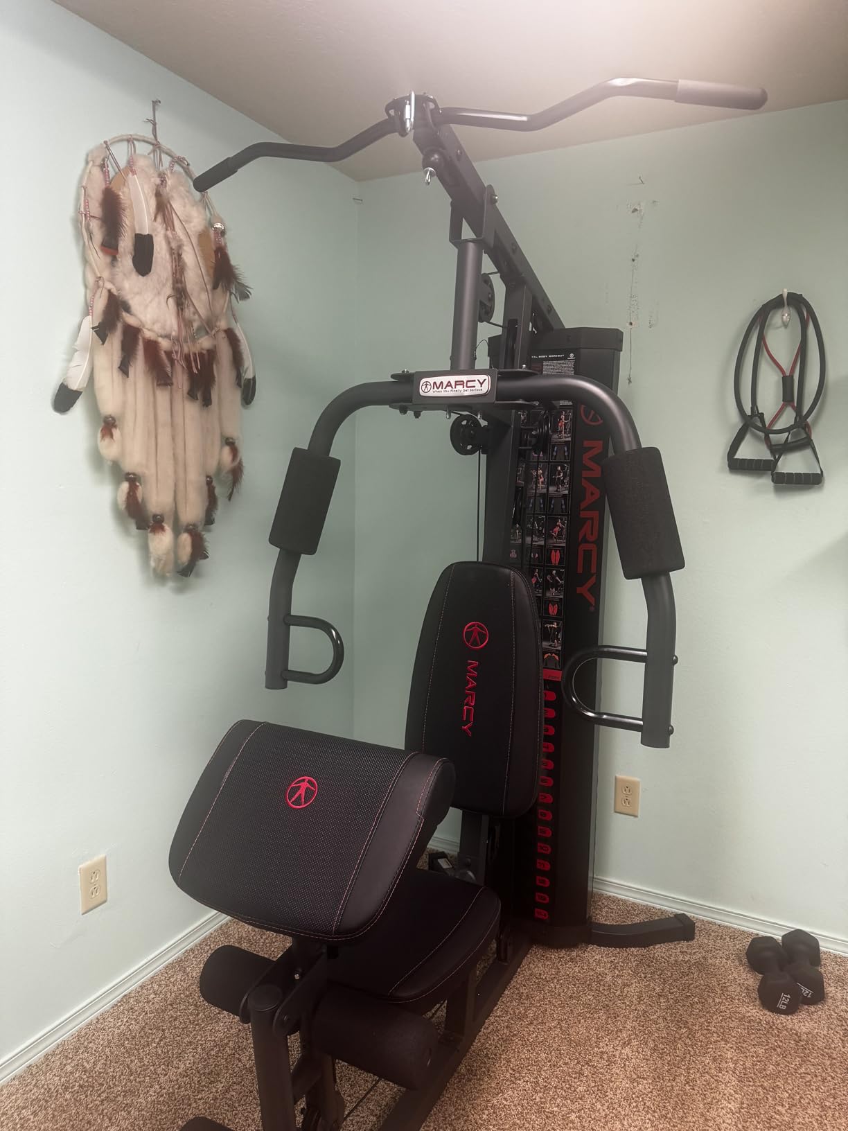 Marcy Multifunction Steel Home Gym 150lb Weight Stack Machine customer photo 1