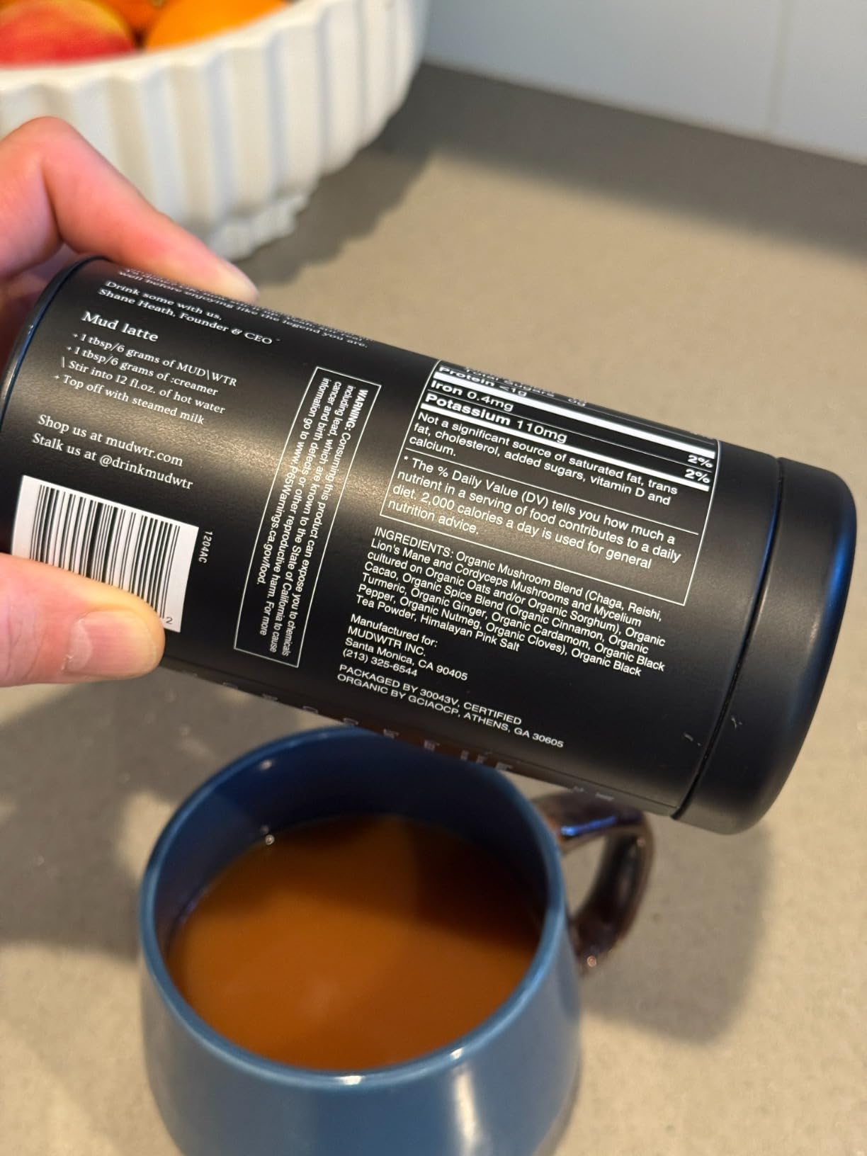 MUDWTR Original Mushroom Coffee Alternative | 2,240mg USA Grown & Adaptogenic Mushrooms | USDA Organic | Lion's Mane, Cordyceps, Chaga & Reishi | Energy, Focus & Immunity Support | 30 Servings customer photo 2