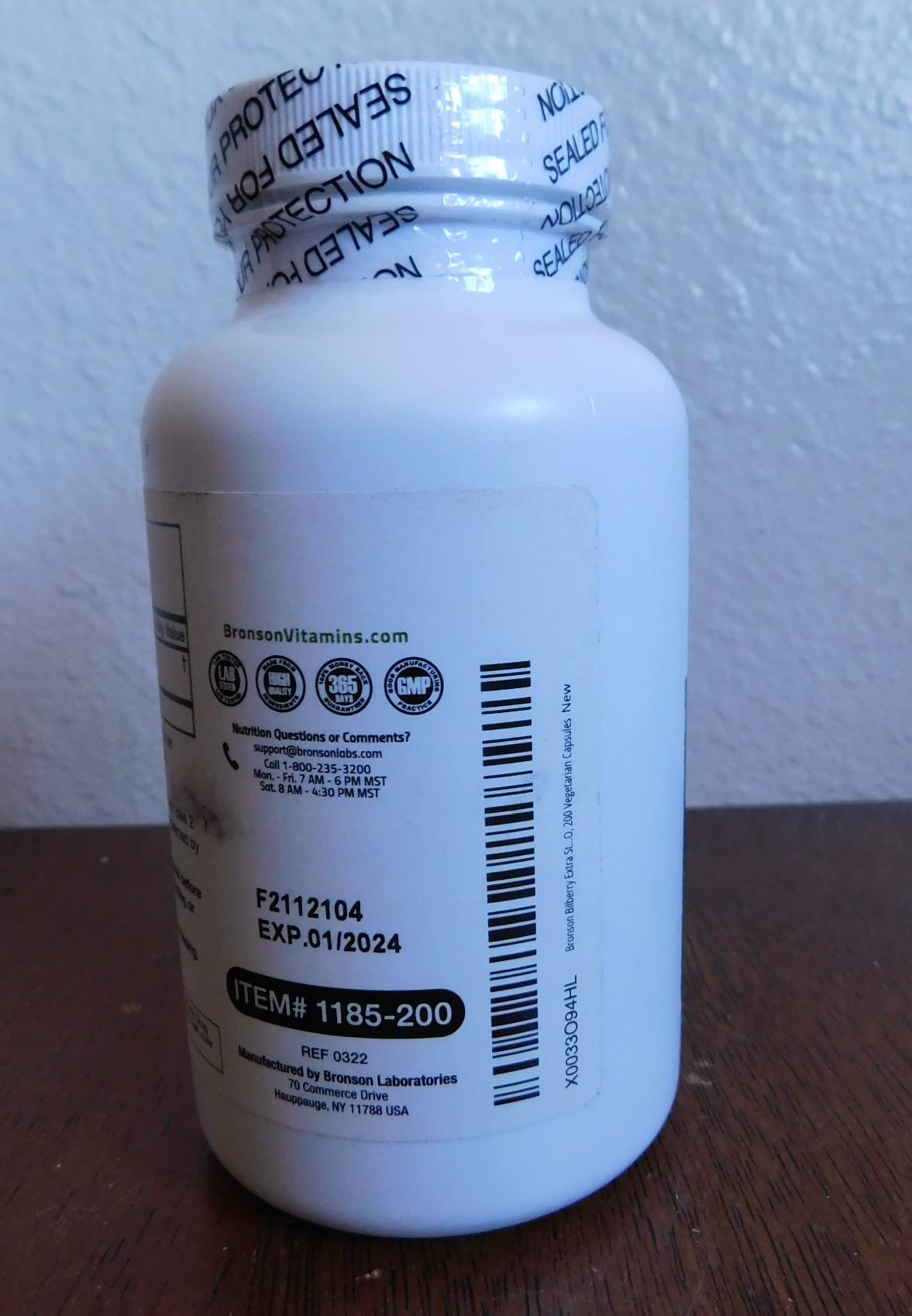 Bronson Bilberry Extra Strength Vaccinium Myrtillus, Promotes Eye Health and Supports Healthy Vision - Non GMO, 200 Vegetarian Capsules customer photo 2
