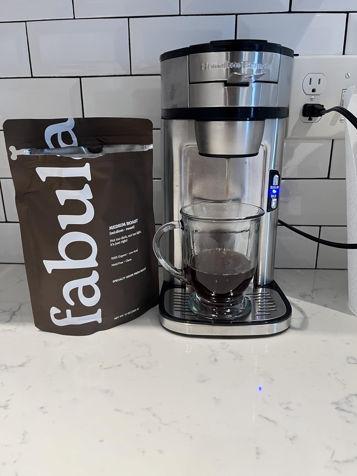 Fabula Low Acid Coffee, USDA Organic Ground Coffee Medium Roast - Non GMO - No Molds - Mycotoxins Pesticides Free - Single Origin Coffee - 12 oz customer photo 1