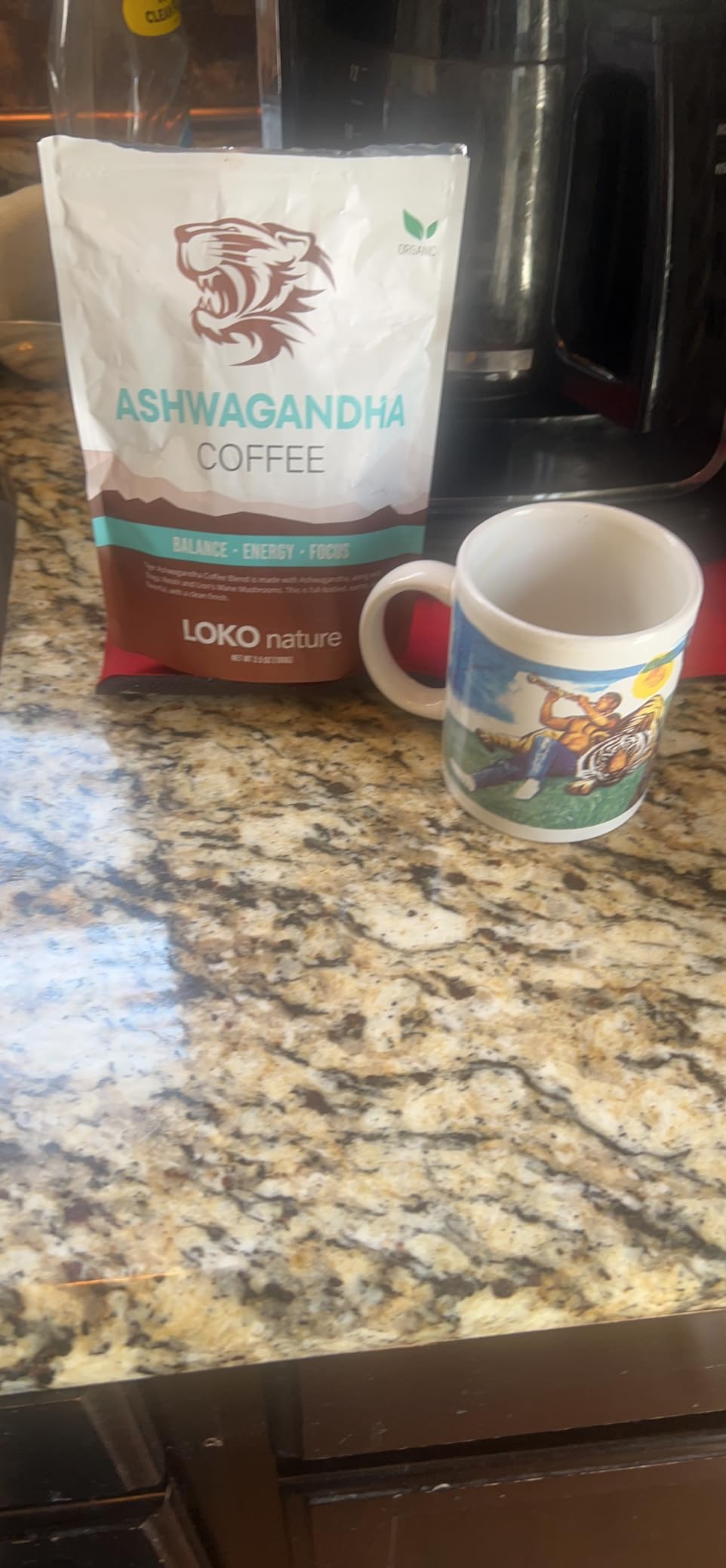 Tiger Ashwagandha Instant Mushroom Coffee - 30 Servings Arabica Blend with Reishi, Chaga & Lion's Mane | Adaptogen, Vegan, Antioxidant Support, Gluten-Free | Immune Booster, Focus & Energy customer photo 2