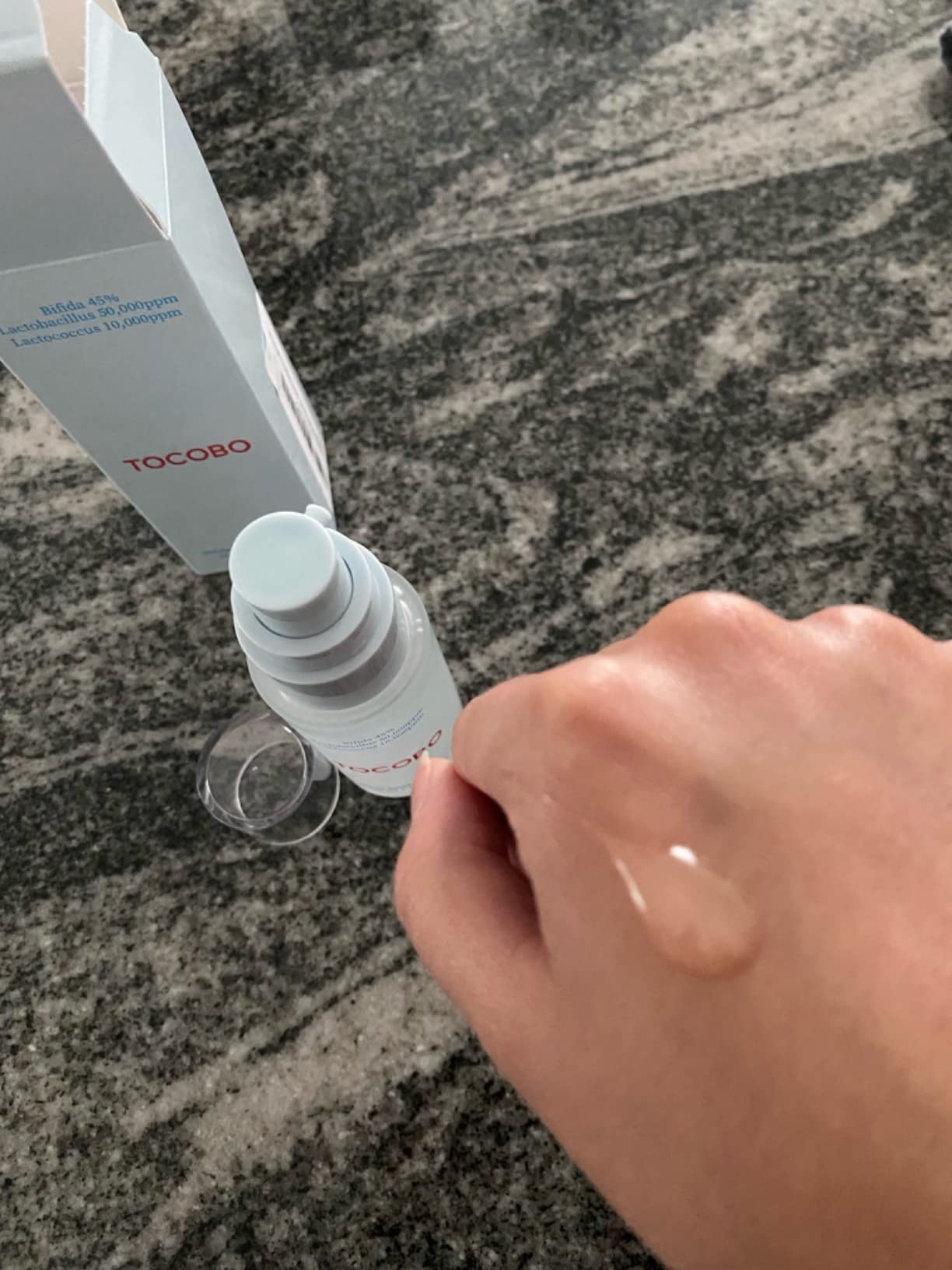 TOCOBO Bifida Biome Essence - Vegan Korean Face Serum with Bifida 45% and Probiotic Complex for Strengthening Skin Barrier, Hydration, Soothing, and Firming - Lightweight Gel Formula, 1.69 fl.oz. customer photo 2