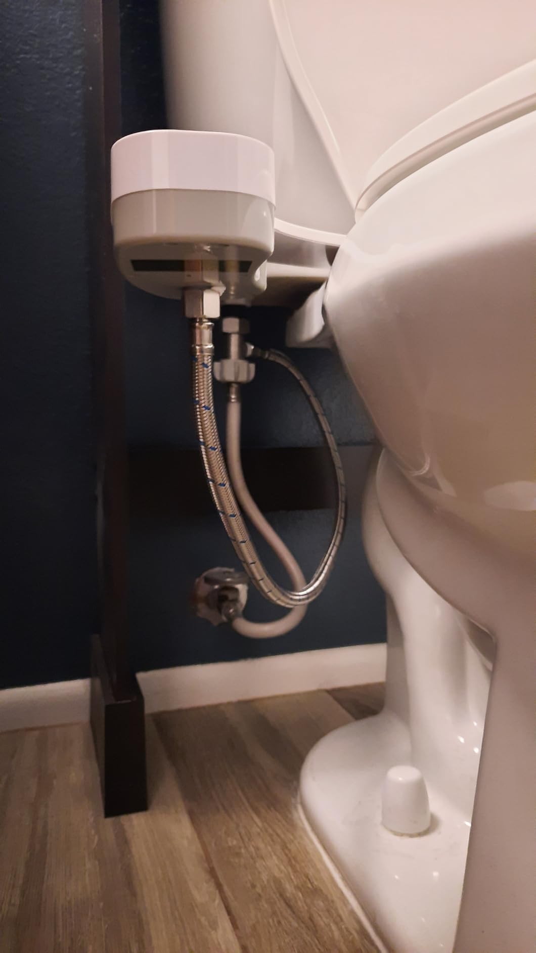 PIKETS Bidet Attachment for Toilet, Dual Nozzle (Frontal and Rear Wash) Non-Electric Fresh Water Toilet Seat Attachment with Nozzle Self Cleaning, Adjustable Water Pressure(Chrome Silver) customer photo 1