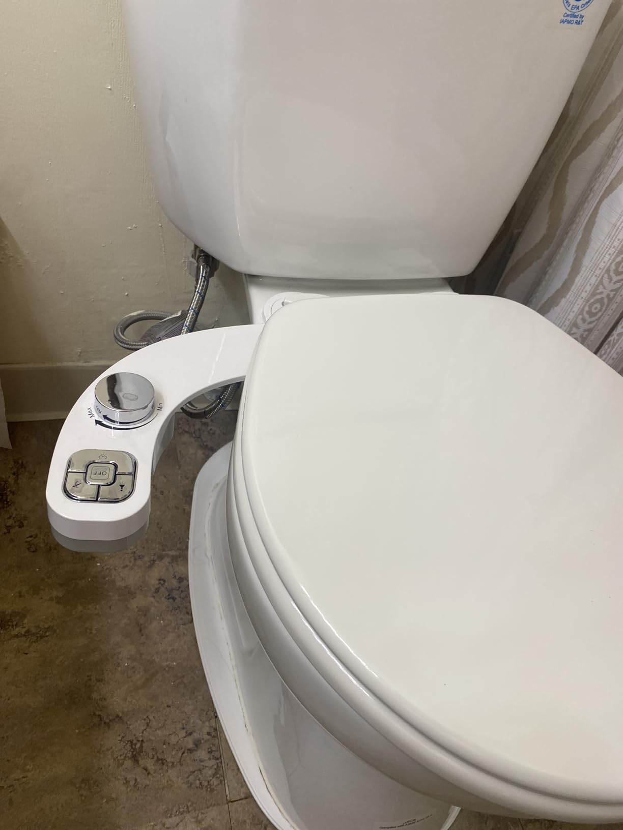 PIKETS Bidet Attachment for Toilet, Dual Nozzle (Frontal and Rear Wash) Non-Electric Fresh Water Toilet Seat Attachment with Nozzle Self Cleaning, Adjustable Water Pressure(Chrome Silver) customer photo 2