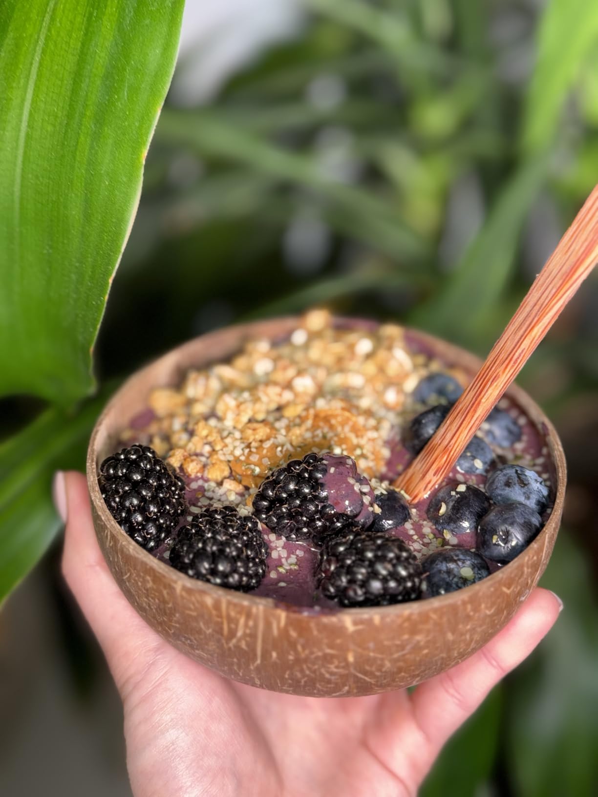Set of 6 Natural Coconut Bowls and Wooden Spoon Sets | Organic Reusable Eco-friendly Smoothie Acai Buddha Bowl Sets customer photo 1