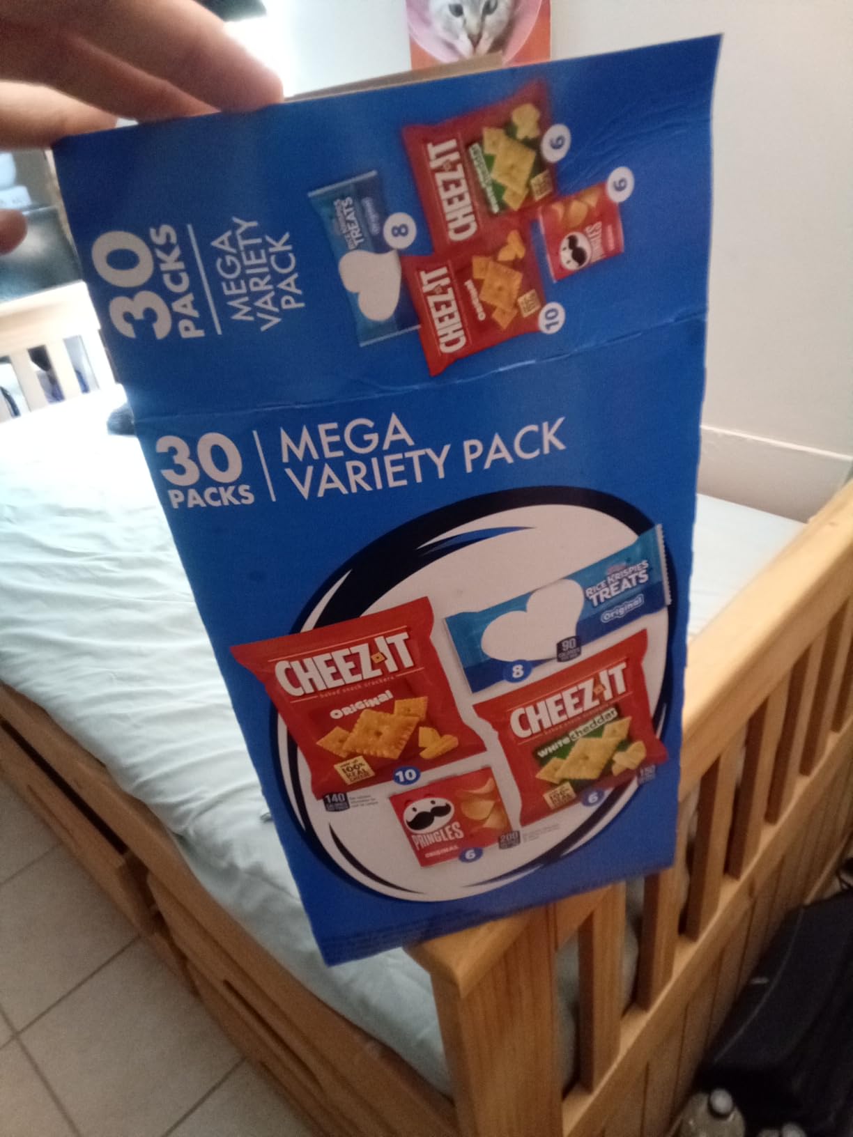 Cheez-It, Pringles & Rice Krispies Treats Snacks Mega Variety Pack, 30.1oz Box (30 Count) customer photo 1