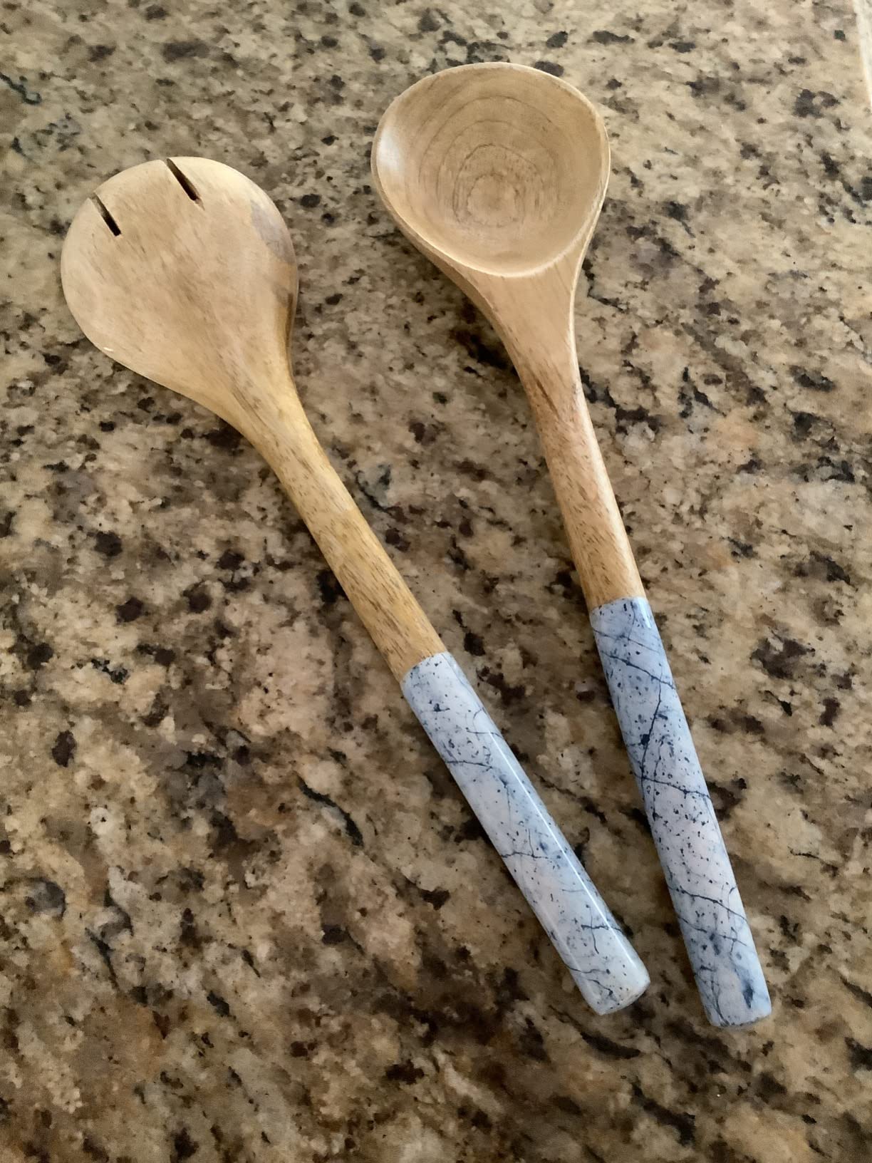Folkulture Salad Servers or Salad Tongs | Set of 2 (12