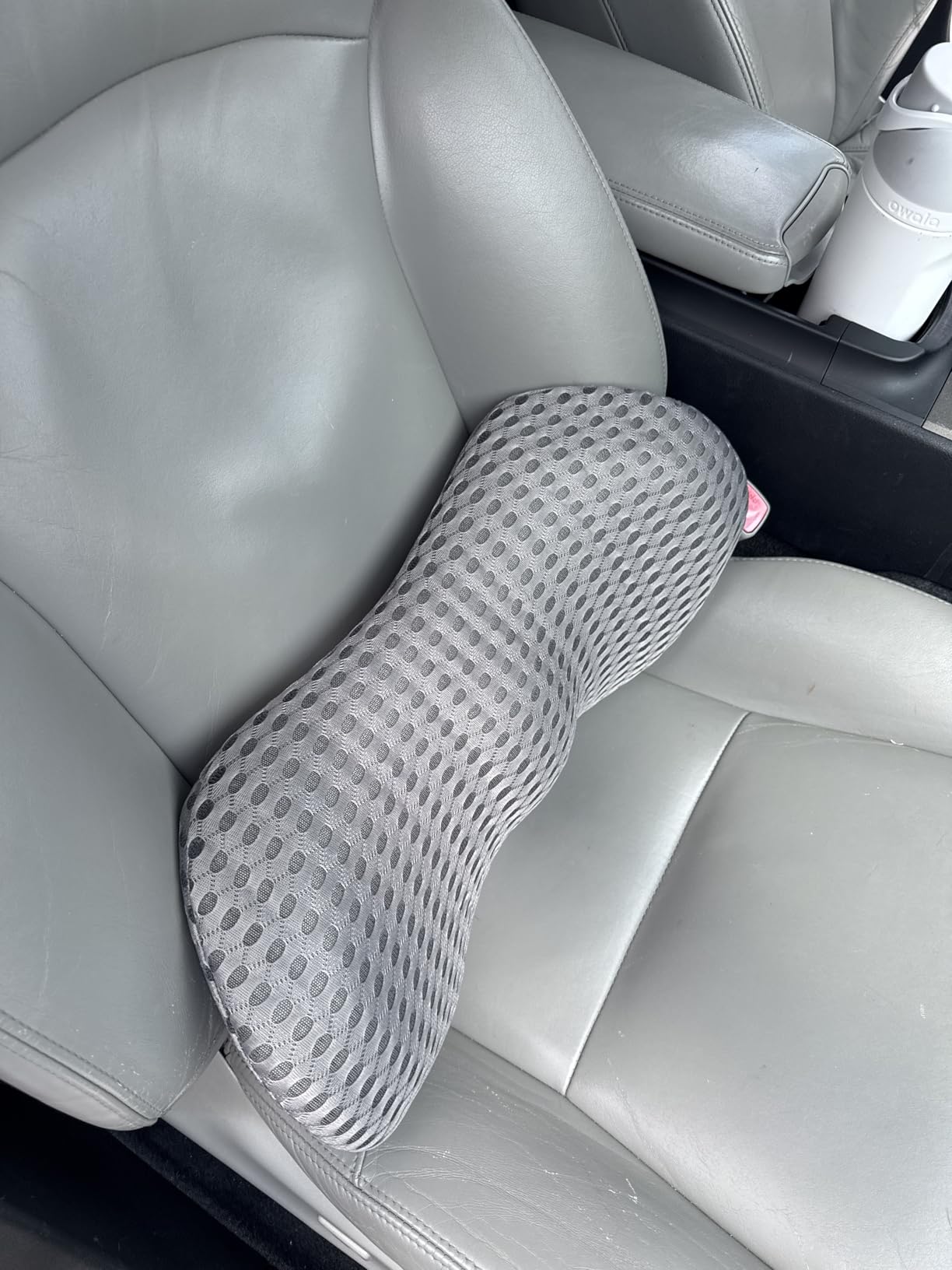 Lumbar Support Pillow for Office Chair, Memory Foam Lumbar Pillow for Lower Back Pain Relief (Grey) customer photo 1