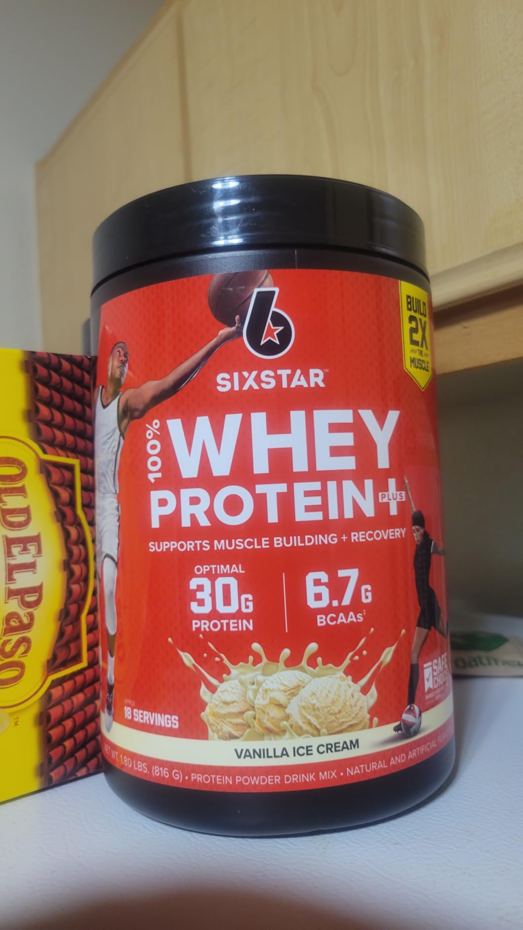 Six Star Whey Protein Powder Plus - Muscle Building & Recovery Formula with Whey Isolate Powder, BCAAs, 30g Protein, Immune Support - Post-Workout Supplement - Vanilla Cream, 1.8 lbs customer photo 2