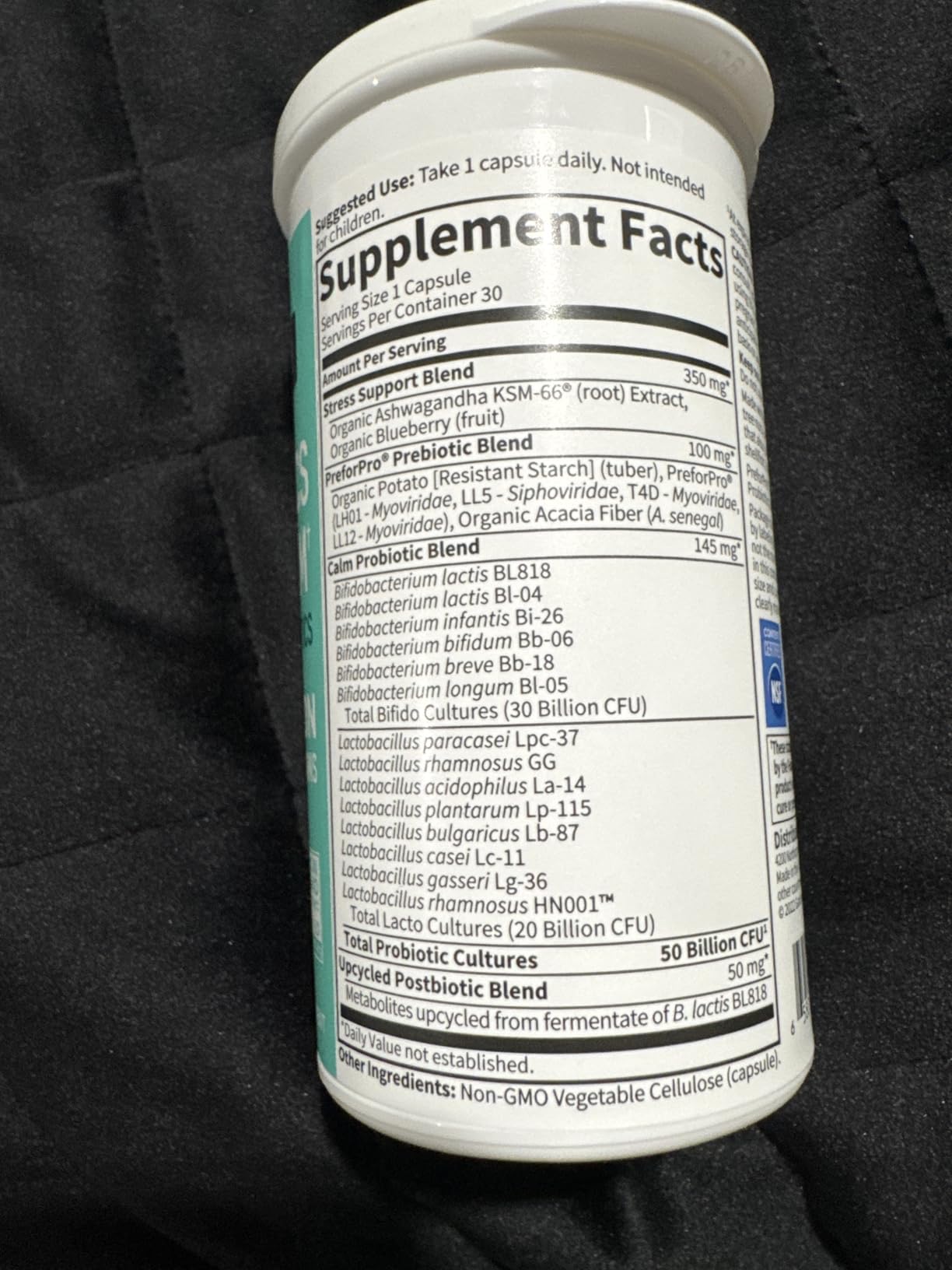 Garden of Life Dr. Formulated Pre, Post & Probiotics Calm 50 Billion CFU Daily 3-in-1 Complete Supplement with Ashwagandha - Mood Support, Digestive & Immune Support, 30 Vegetarian Capsules customer photo 2