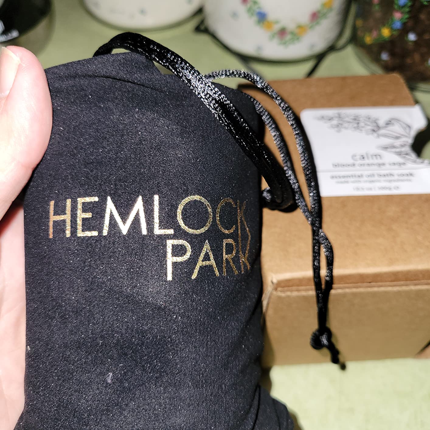 Hemlock Park Soothe Essential Oil Bath Soak | Naturally Soothing Mineral Sea Salt and Botanicals | 10.5 oz Jar | Lavender & Chamomile customer photo 2