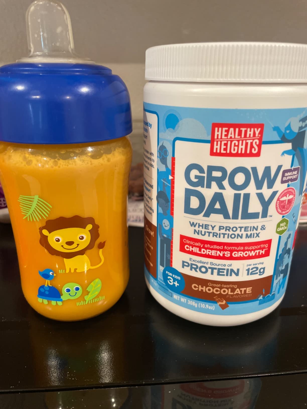 Healthy Heights Grow Daily Kids Protein Drink Mix (Chocolate) - High Protein Shake for Kids 3+, 10.6 oz customer photo 1