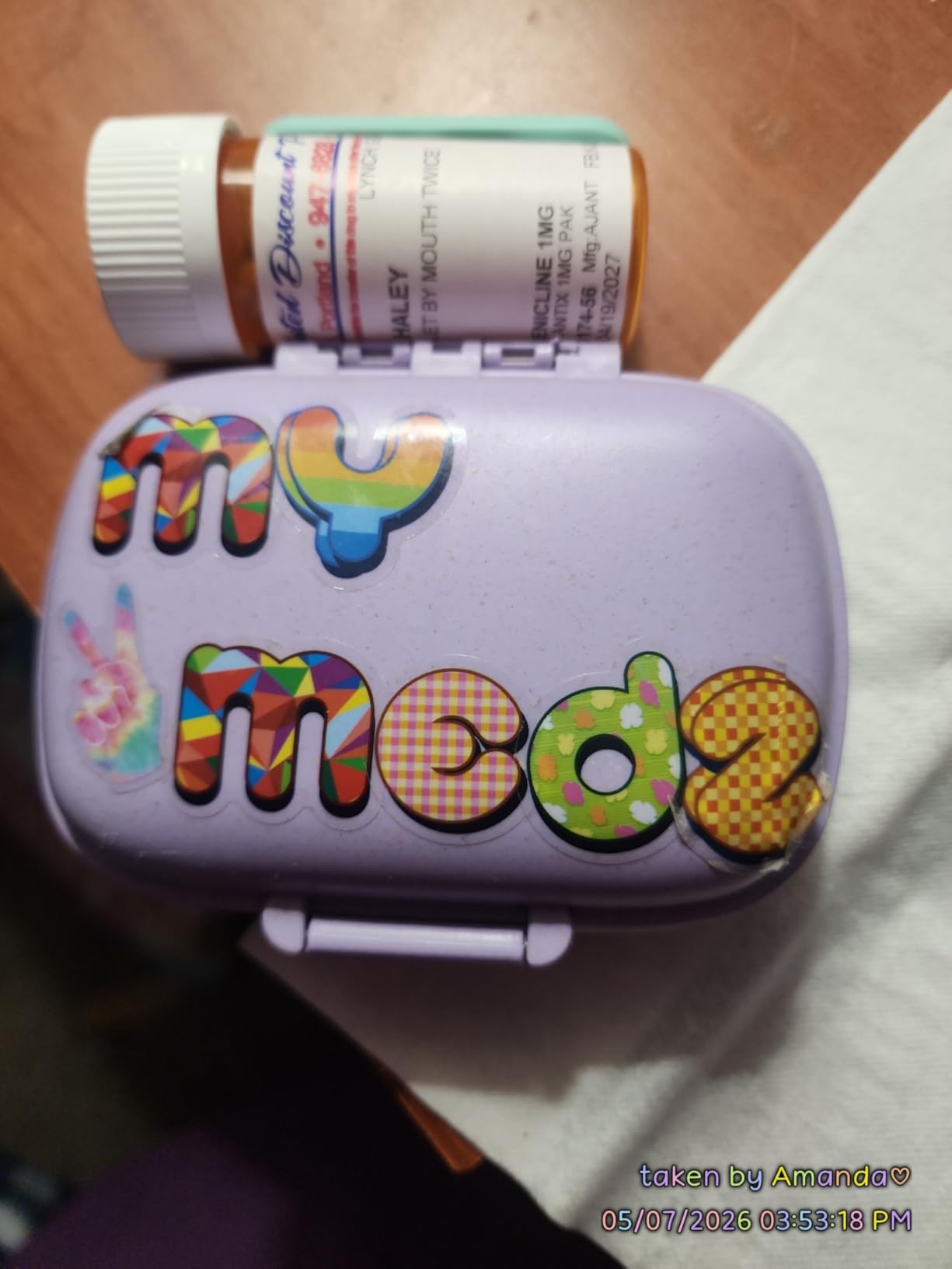 MEACOLIA 3 Pack Travel Pill Organizer - 8 Compartments Portable Pill Case for Purse, Moisture-Proof Daily Medicine Vitamin Container, Pill Box Holder for Travel Essentials (Purple, Green, Pink) customer photo 1