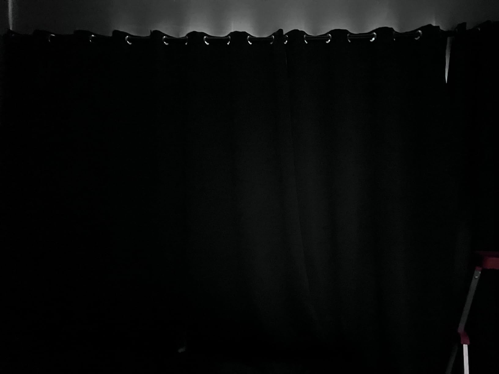 ChrisDowa 100% Blackout Curtains for Bedroom with Black Liner, 2 Thick Layers Total Blackout Thermal Insulated Grommet Window Curtains 63 Inch Length 2 Panels Set (Light Grey, 42 x 63 Inch) customer photo 2