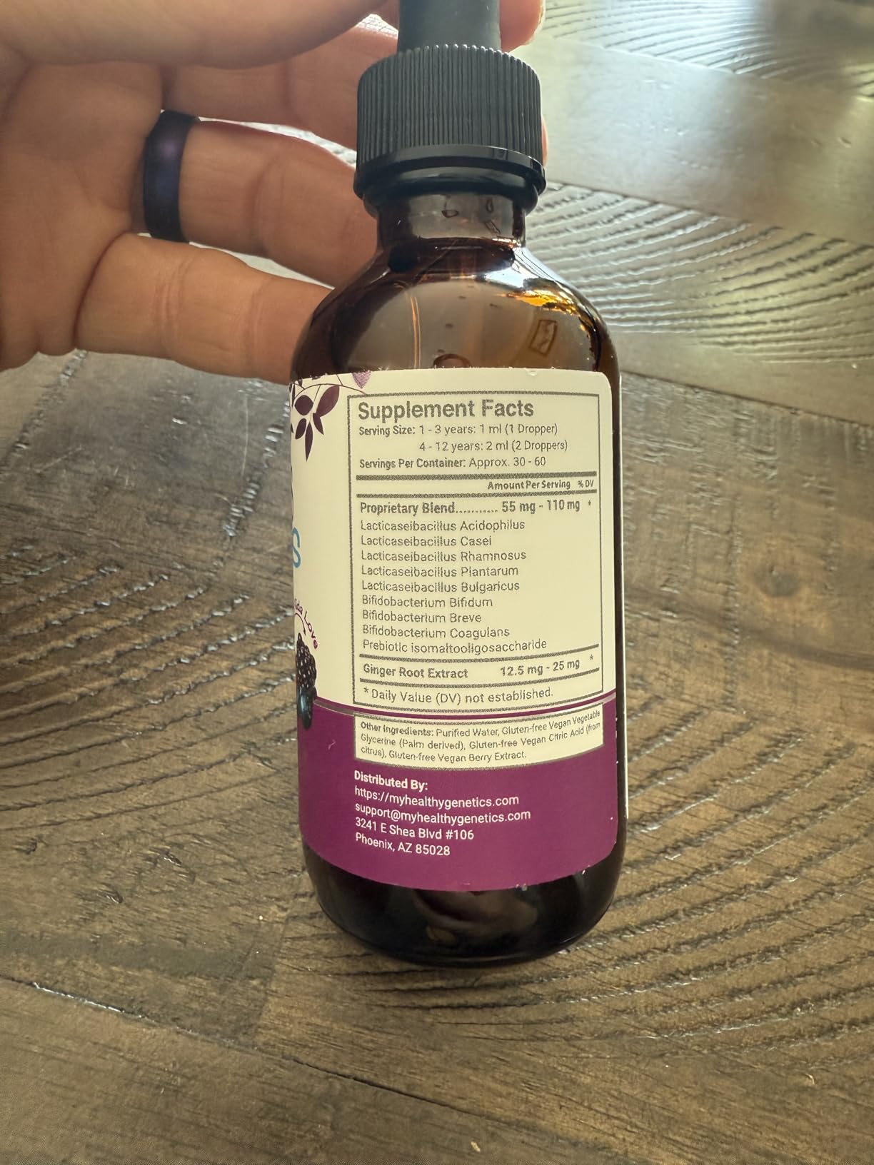 Liquid Probiotics for Kids & Toddlers | + Prebiotic + Ginger Root | Acidophilus Probiotic | Dairy Free | Vegan | Non-GMO | Gluten Free | 30-60 Servings customer photo 1