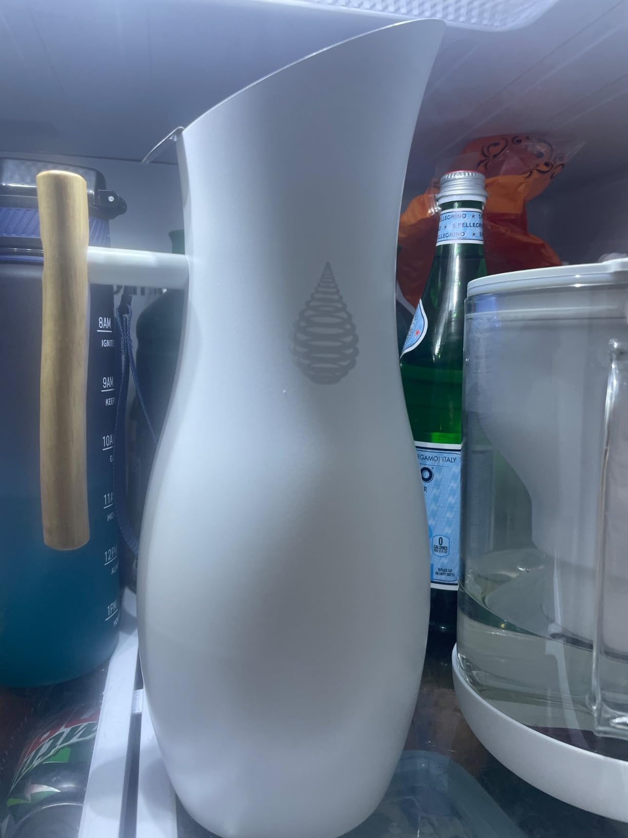 Invigorated Living Stainless Steel Water Pitcher with Lid, Ice Guard, Wooden Handle, Ideal for Cold and Fruit Infused Water (1.9L, No Filter) customer photo 1