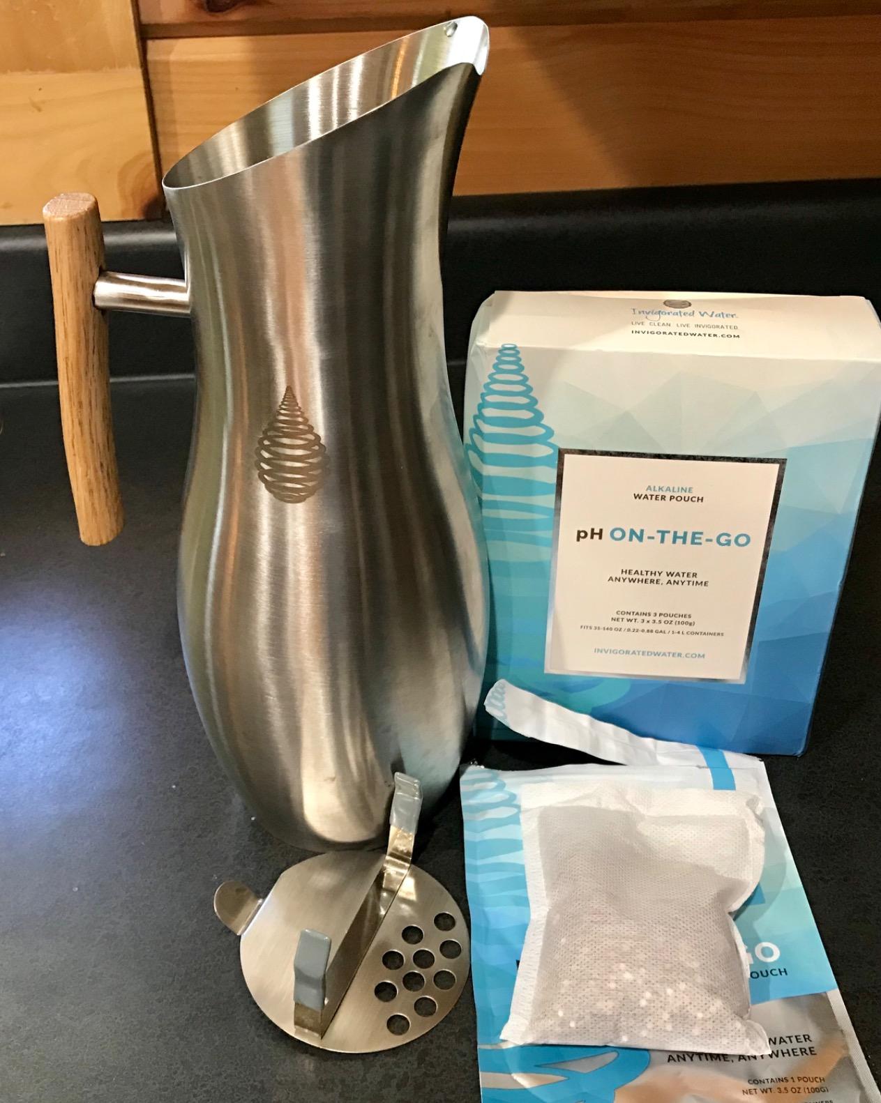 Invigorated Living Stainless Steel Water Pitcher with Lid, Ice Guard, Wooden Handle, Ideal for Cold and Fruit Infused Water (1.9L, No Filter) customer photo 2