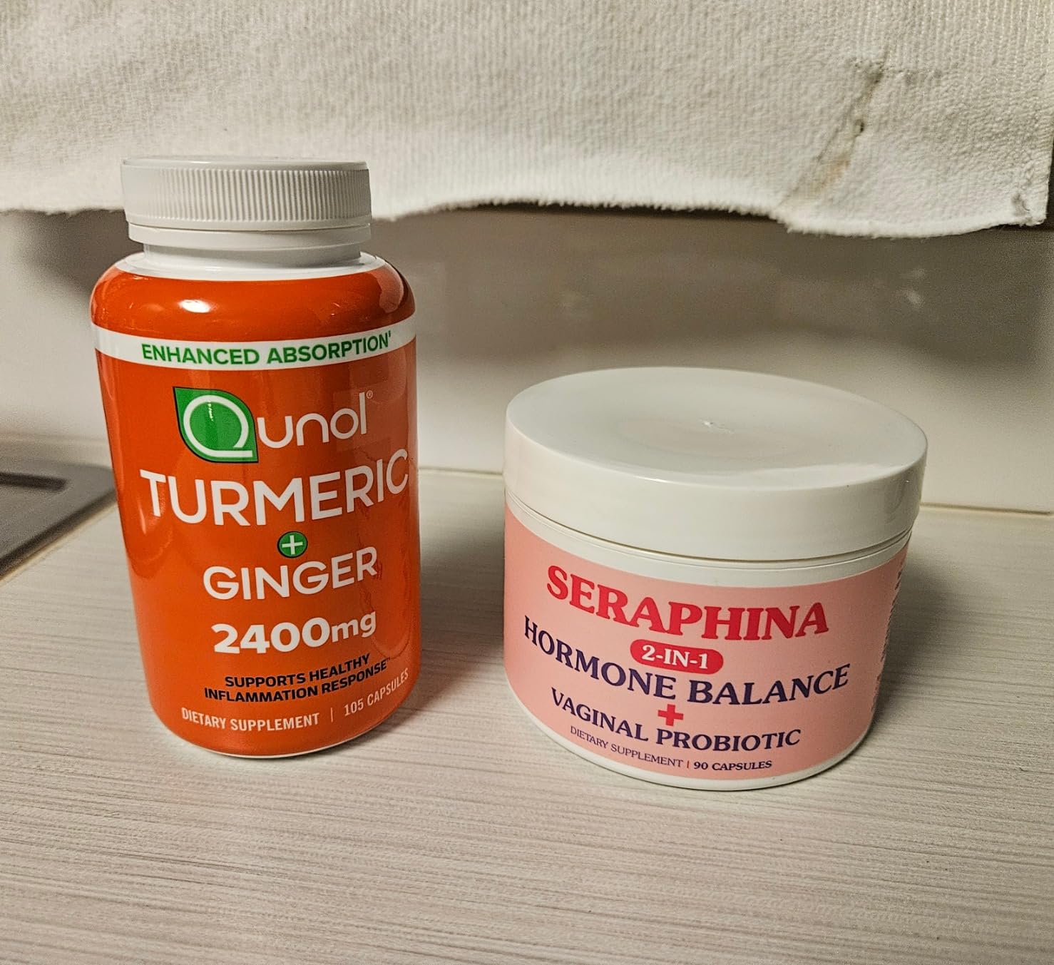 Qunol Turmeric Curcumin with Black Pepper & Ginger, 2400mg Turmeric Extract with 95% Curcuminoids, Extra Strength Supplement, Enhanced Absorption, Joint Support Supplement, 105 Count customer photo 2