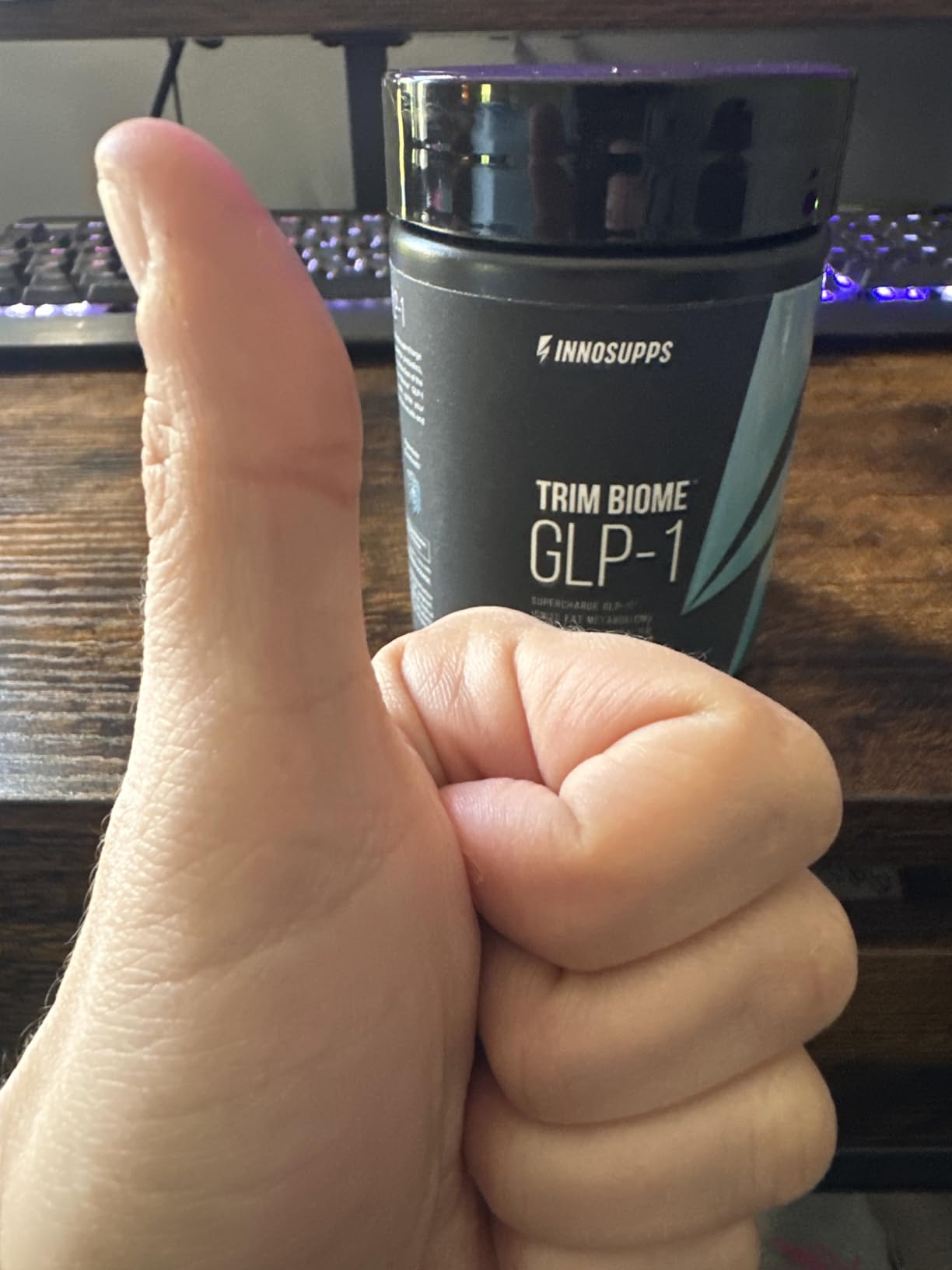 InnoSupps Trim Biome GLP-1 Supplement Weight Loss - Probiotic, Prebiotic, Postbiotic for Gut Health, Appetite & Metabolism Support with Akkermansia, Berberine - 60 Capsules, 30 Servings customer photo 1