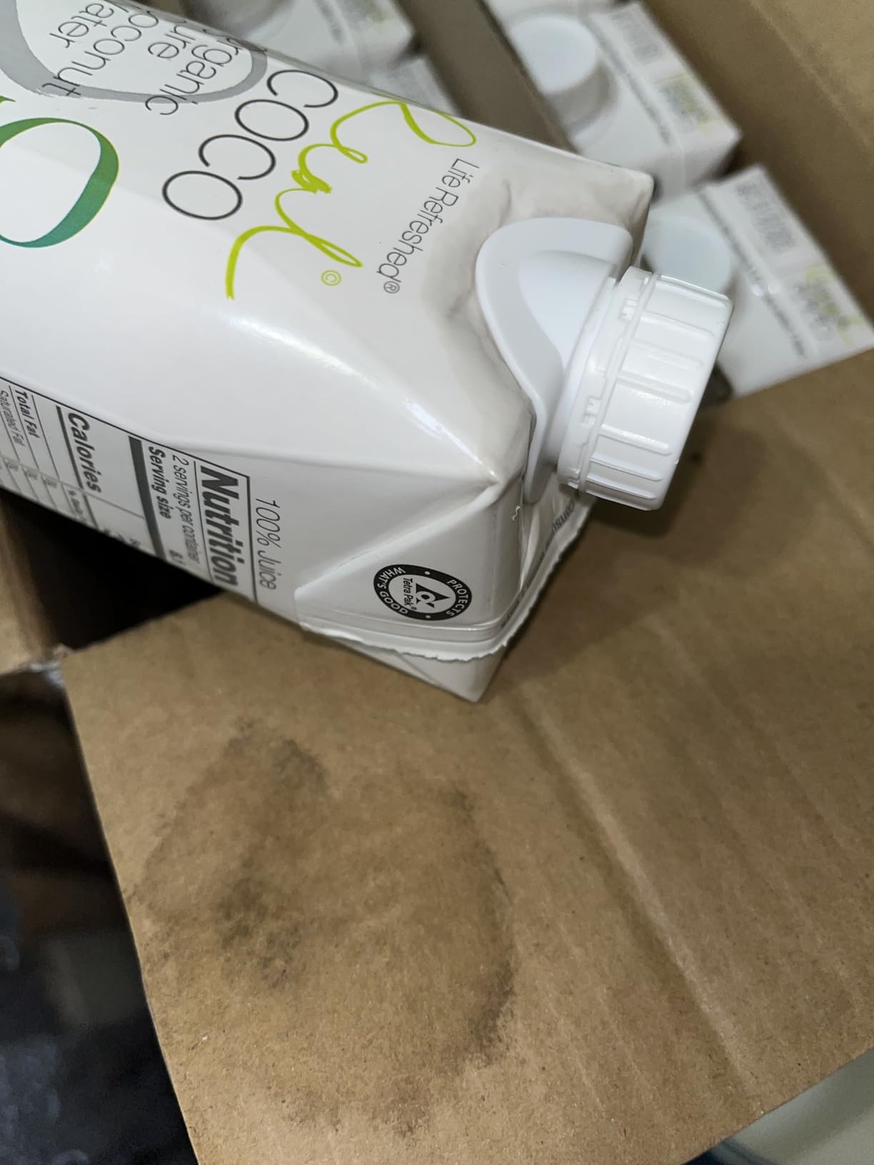 Real Coco Original Coconut Water 500mL, 100% USDA Organic Coconut Water, Packed with Electrolytes, Dairy/Soy Free, Vegan, Plant Based (12-pack, 500L) customer photo 1