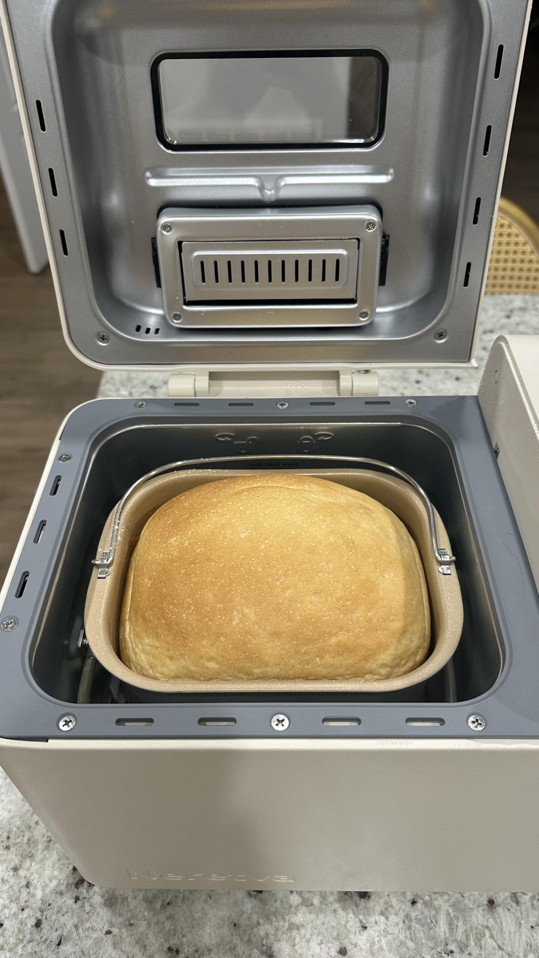 Neretva Bread Machine, 2.2LB 15-in-1 Bread Maker, Dual Heater Breadmaker with Auto Nut Dispenser & Nonstick Ceramic Pan customer photo 2