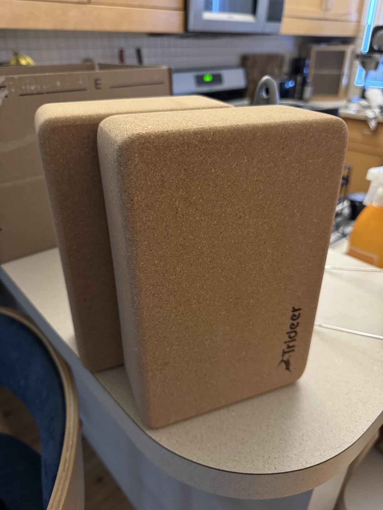 Trideer Cork Yoga Blocks, 2 Pack Natural Cork customer photo 2