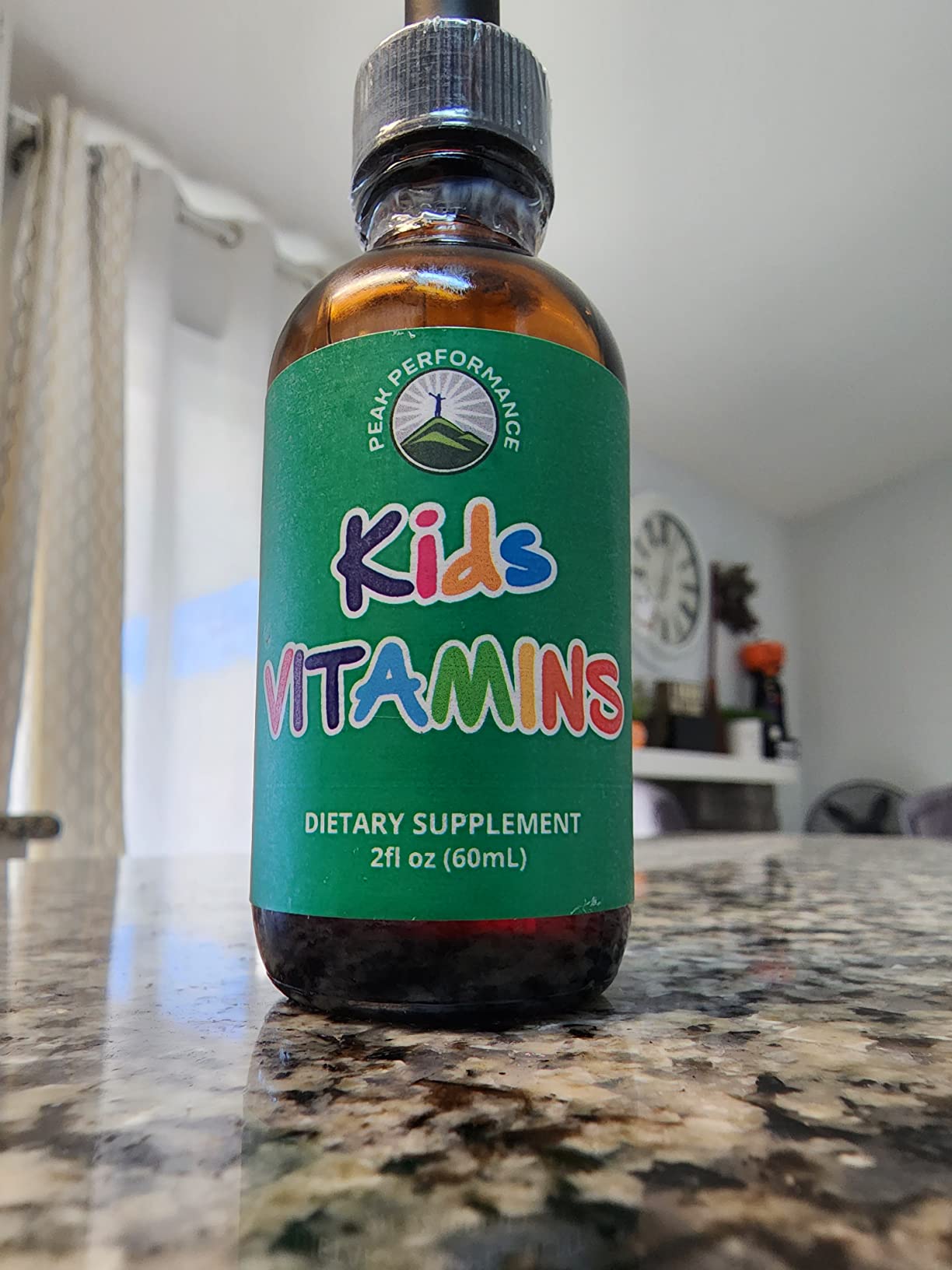 Peak Performance Kids Vitamins from Herbs - Liquid Kids Herbal Multivitamin - Sugar Free 14-in-1 Vegan Supplement Drops for Toddlers, Children, Teens - No Taste When Mixed with Water - 2 fl oz customer photo 2