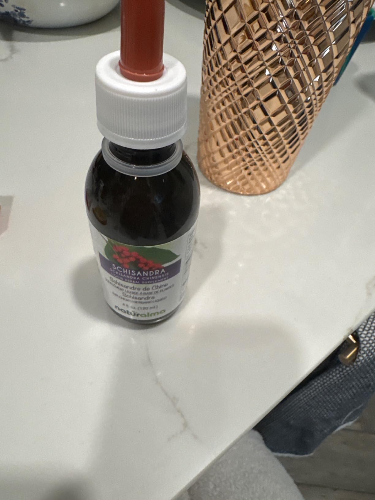 Naturalma Schisandra (Schisandra chinensis) Fruit Alcohol-Free Tincture - 4 fl oz Liquid Extract in Drops - Herbal Supplement - Vegan customer photo 1