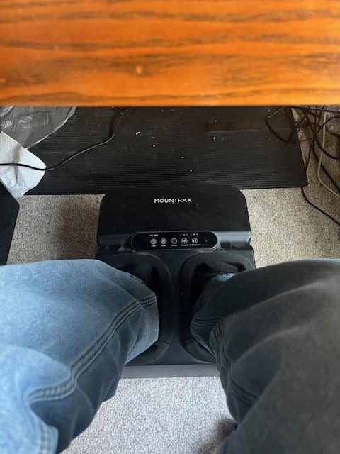MOUNTRAX Foot Massager Machine with Heat, Foot Massager for Plantar Fasciitis, Neuropathy Pain, Shiatsu Foot Massager with Remote customer photo 1
