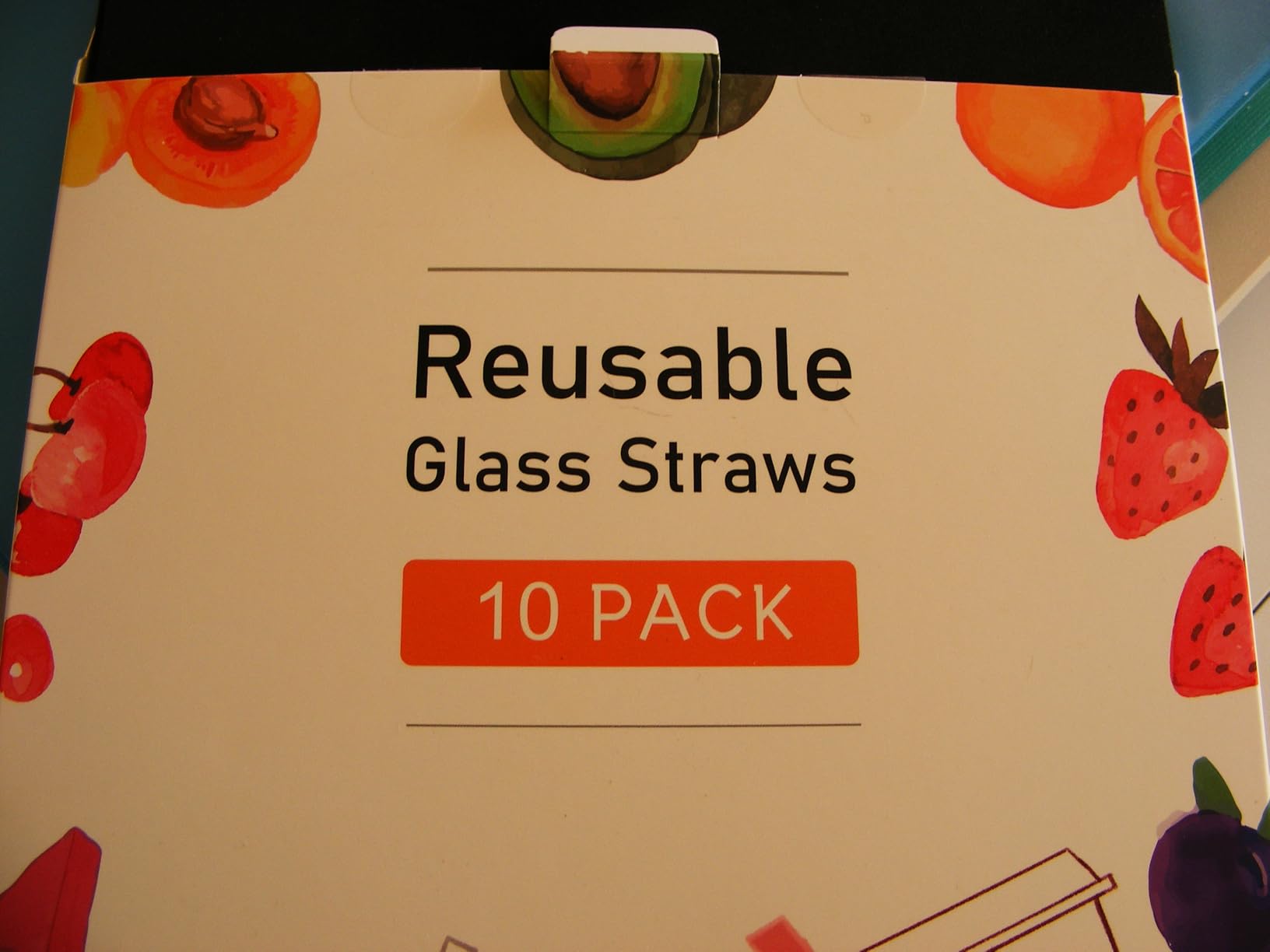 10 Pcs Reusable Bent Glass Drinking Straws, 9''x10 mm Colorful Glass Straws for Beverages, Shakes, Milk Tea, Juices, Set of 10 Bent with 2 Cleaning Brushes - Shatter Resistant customer photo 1
