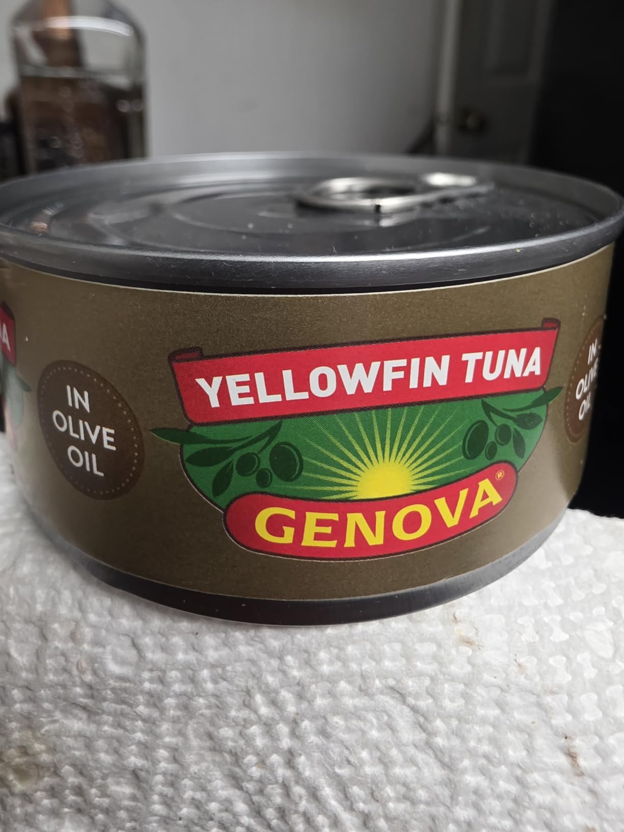 Genova Premium Yellowfin Tuna in Olive Oil, 5 Ounce Cans (Pack of 12), Wild Caught Canned Tuna, Solid Light customer photo 1