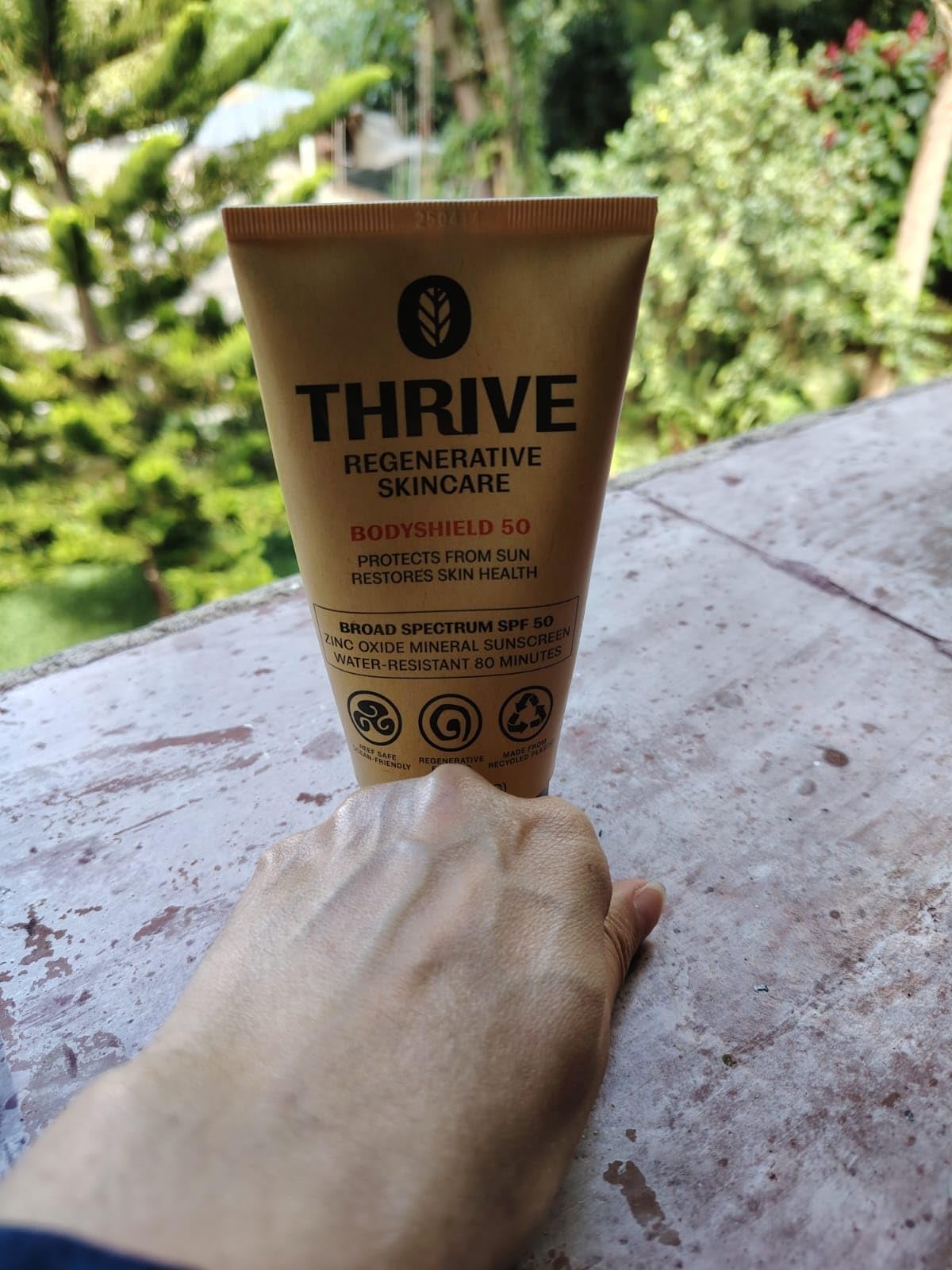 Thrive Natural Care Reef Safe Sunscreen SPF50 - Hawaii 104 Reef Act Compliant - Mineral Sunscreen Non-Nano Zinc Oxide - Vegan, (5.8 Oz (Pack of 1)) customer photo 1