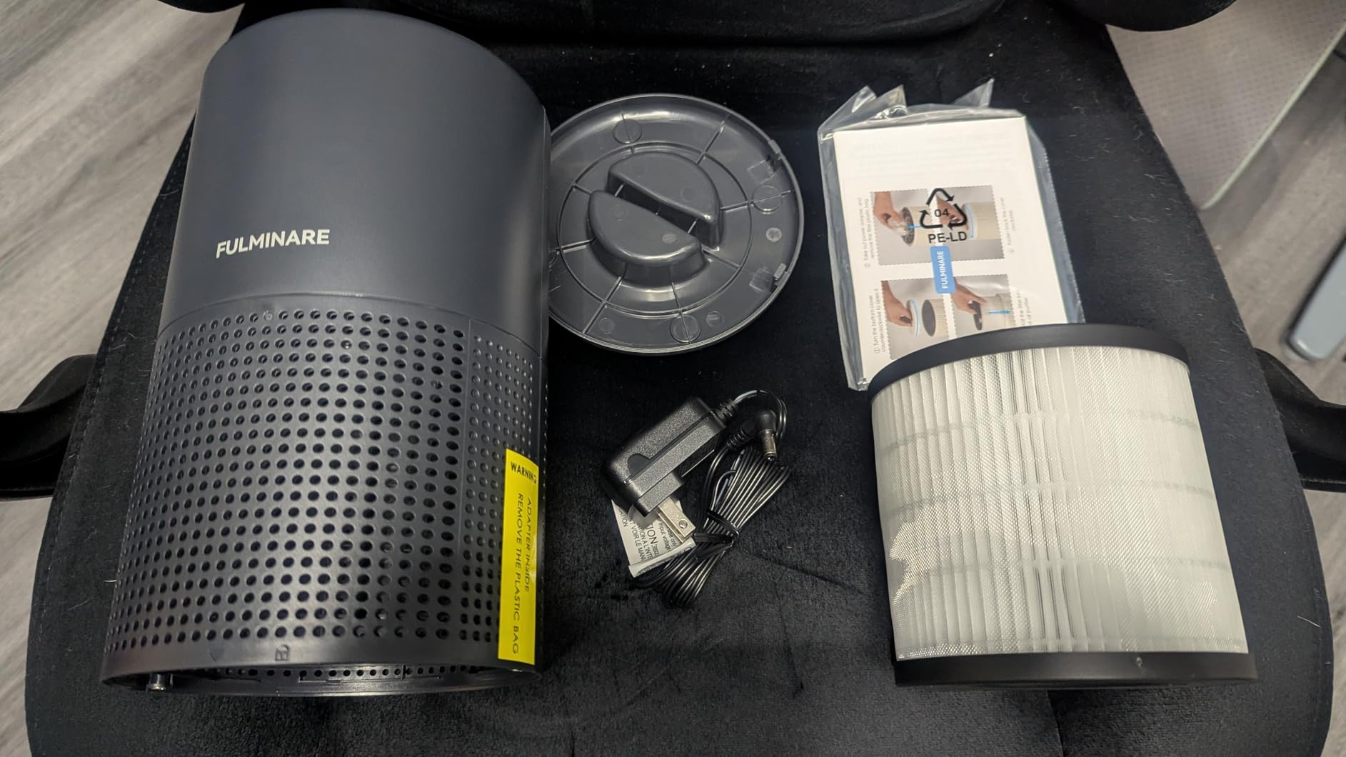 Air Purifiers for Bedroom, FULMINARE H13 True HEPA Air Filter, Quiet Air Cleaner With Night Light, Portable Small Air Purifier for Home, Office, Living Room customer photo 1