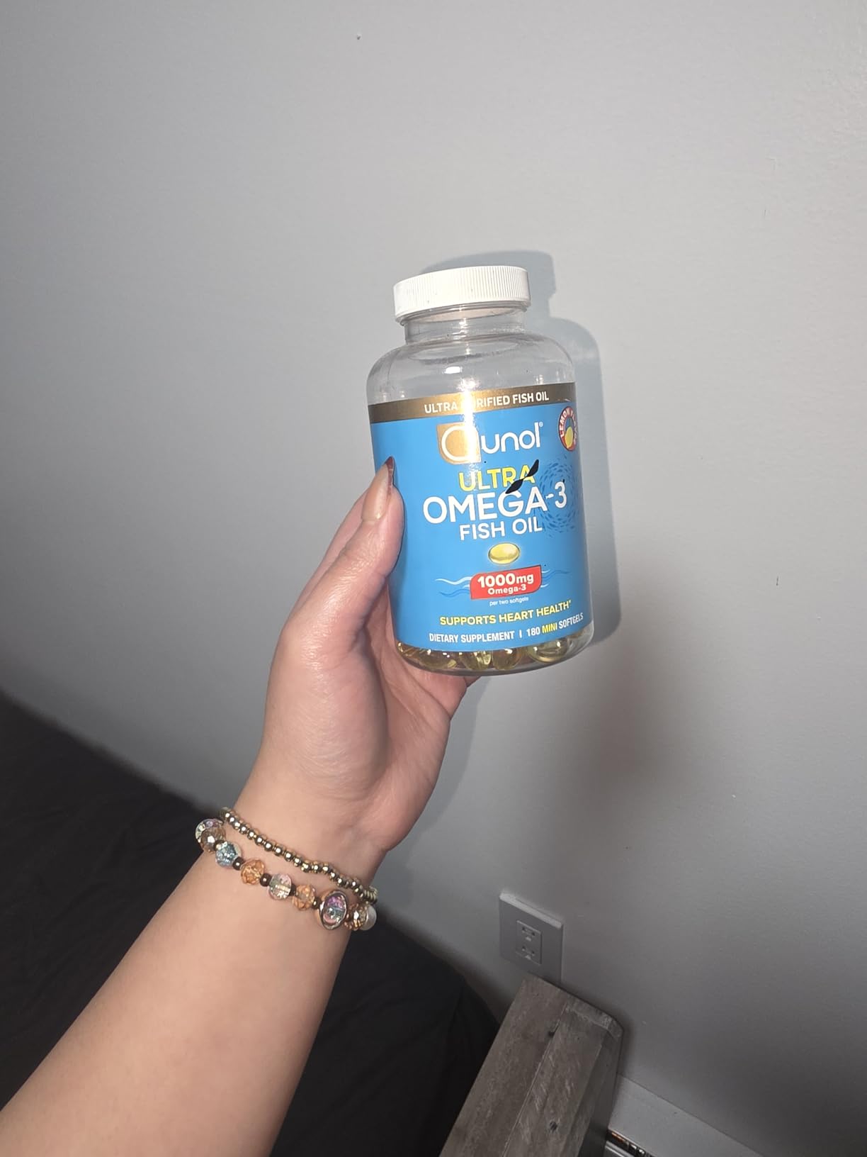 Qunol Fish Oil Omega 3 Mini Softgels, 1000mg Omega 3 EPA + DHA, Ultra Pure Supplements, Heart Health Support, Lemon Flavor, Easy to Swallow Minis, 3 Month Supply, 180 Count customer photo 2