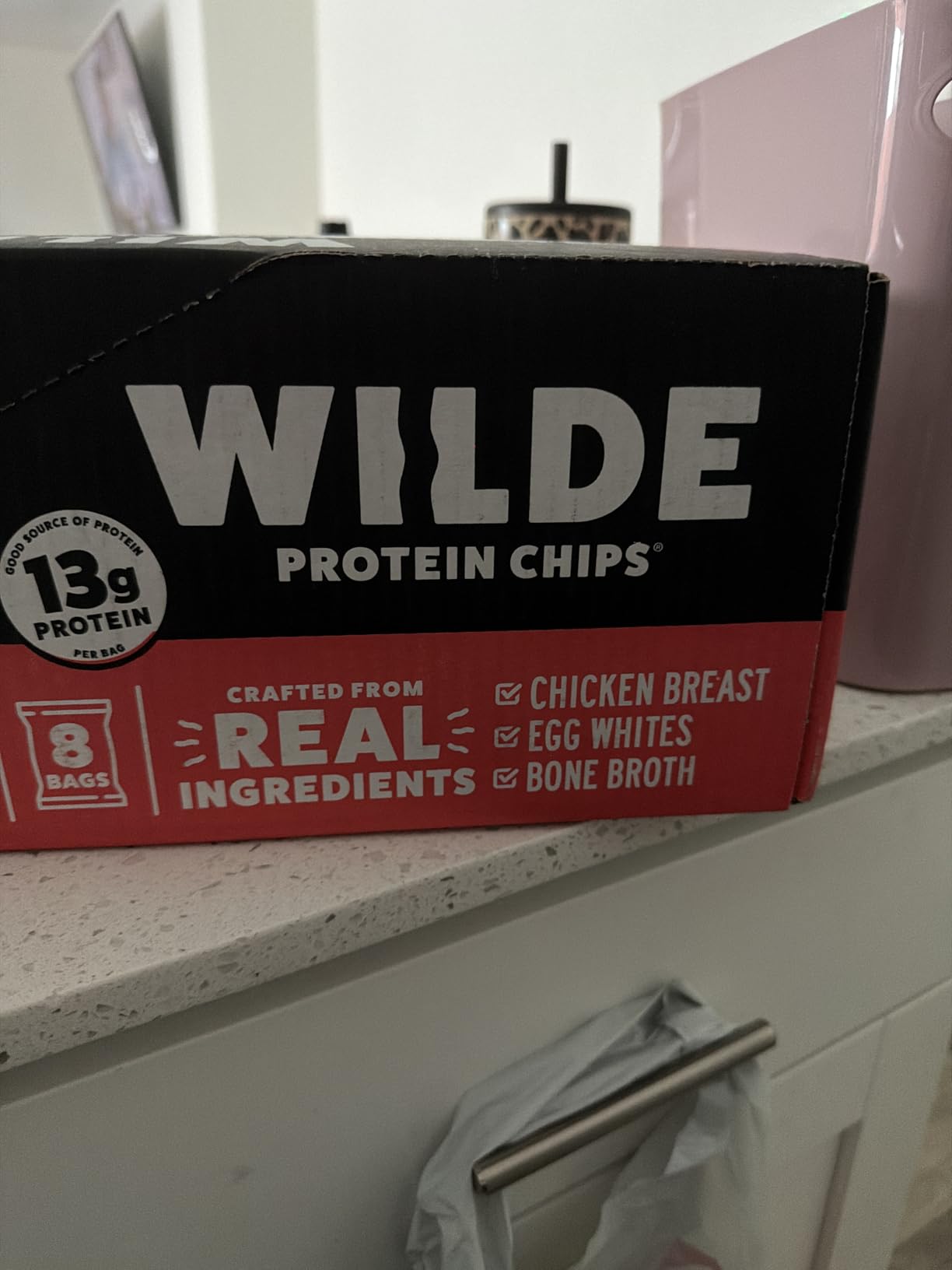 WILDE Himalayan Pink Salt Protein Chips, Thin and Crispy, High Protein, Keto Friendly, Made with Real Ingredients, 1.34oz Bags (Pack of 8) customer photo 2