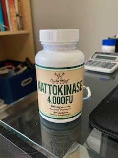 Nattokinase Supplement 4,000 FU Servings, 120 Capsules (Derived from Japanese Natto) Systemic Enzymes for Cardiovascular and Circulatory Support by Double Wood customer photo 1