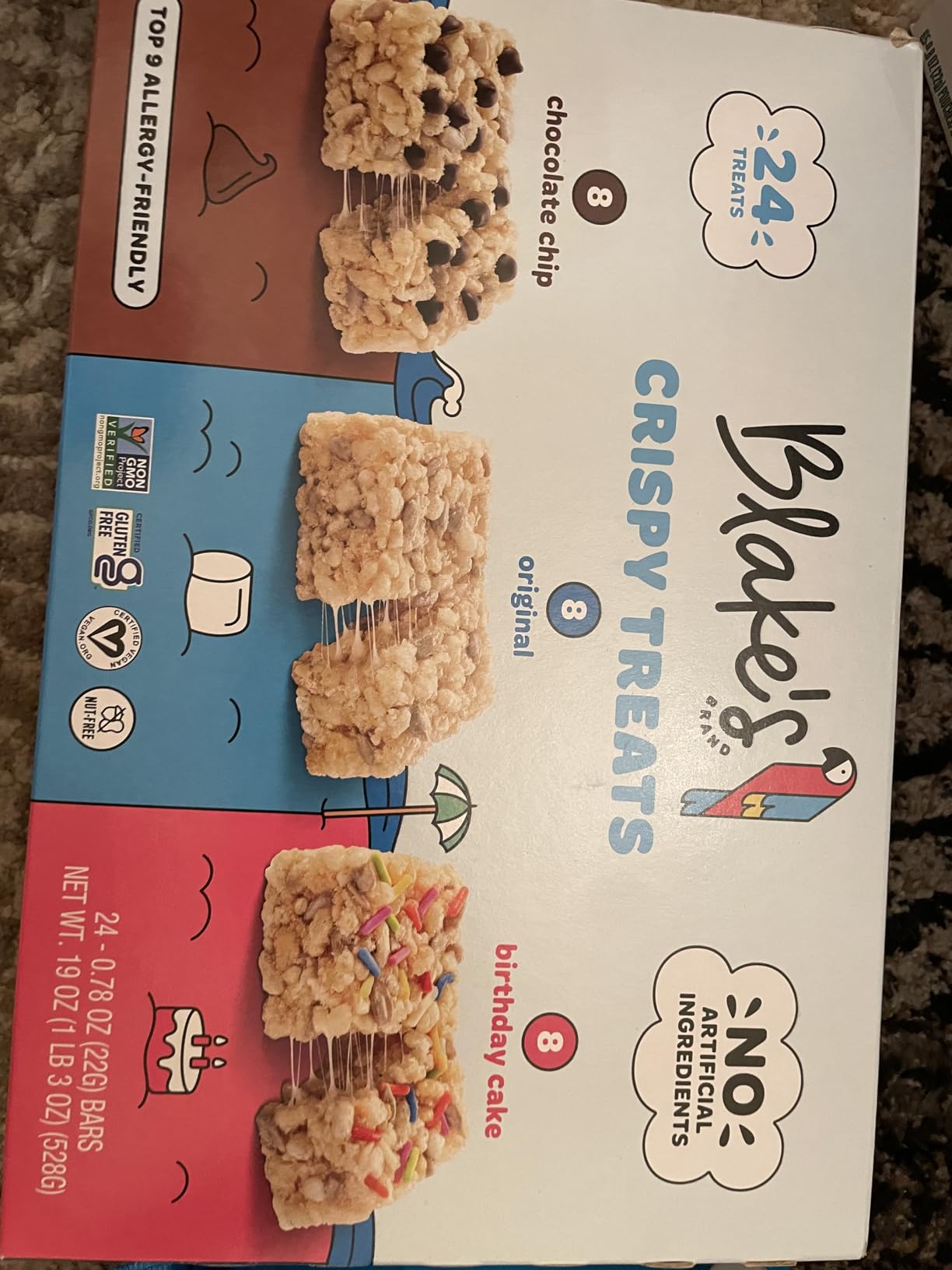 Blake's Seed Based Crispy Treats - Variety Pack (24 Count), Vegan, Gluten Free, Nut Free & Dairy Free, Healthy Snacks for Kids or Adults, School Friendly, Low Calorie Soy Free Snack customer photo 1