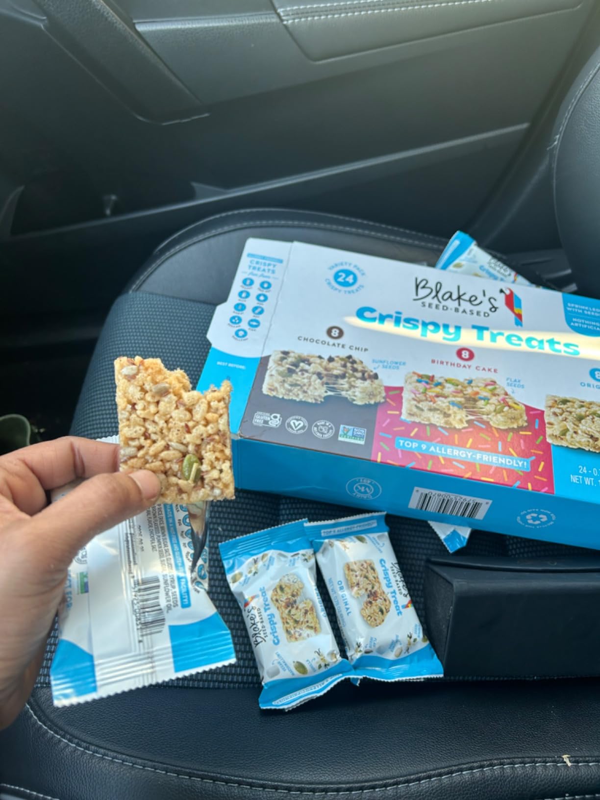 Blake's Seed Based Crispy Treats - Variety Pack (24 Count), Vegan, Gluten Free, Nut Free & Dairy Free, Healthy Snacks for Kids or Adults, School Friendly, Low Calorie Soy Free Snack customer photo 2
