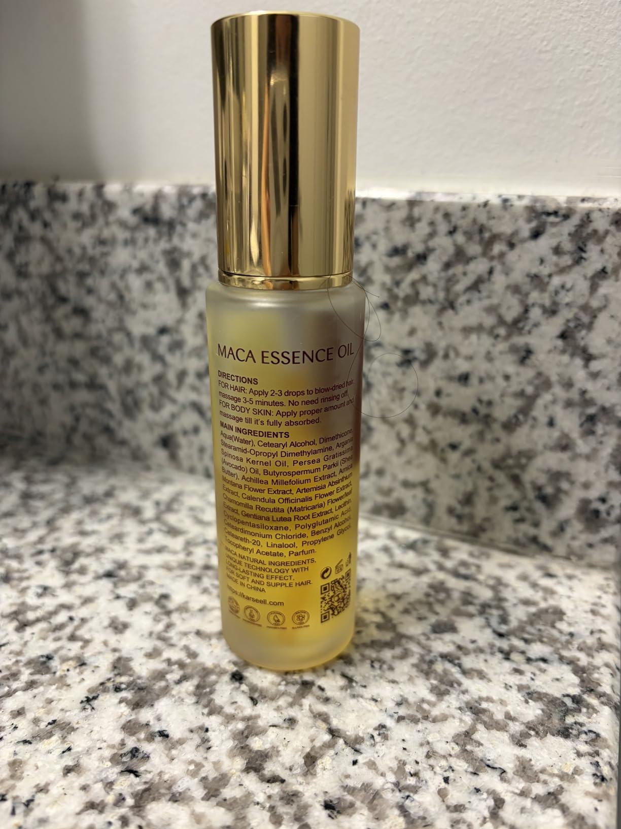 Karseell Moroccan Argan Oil for Hair Healing Cold Pressed Weightless Argan Oil Hair Serum for Dry Damaged Hair 50ml customer photo 2