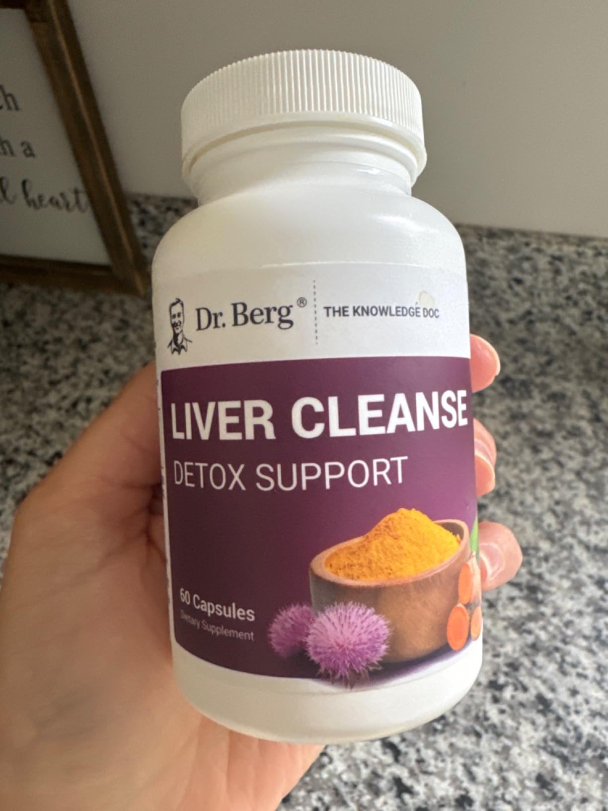 Dr. Berg Liver Cleanse Detox Capsules w/Unique Blend of Milk Thistle, Ox Bile & Folate - Liver Supplement Includes Turmeric, Black Pepper & Choline - 60 Capsules customer photo 2