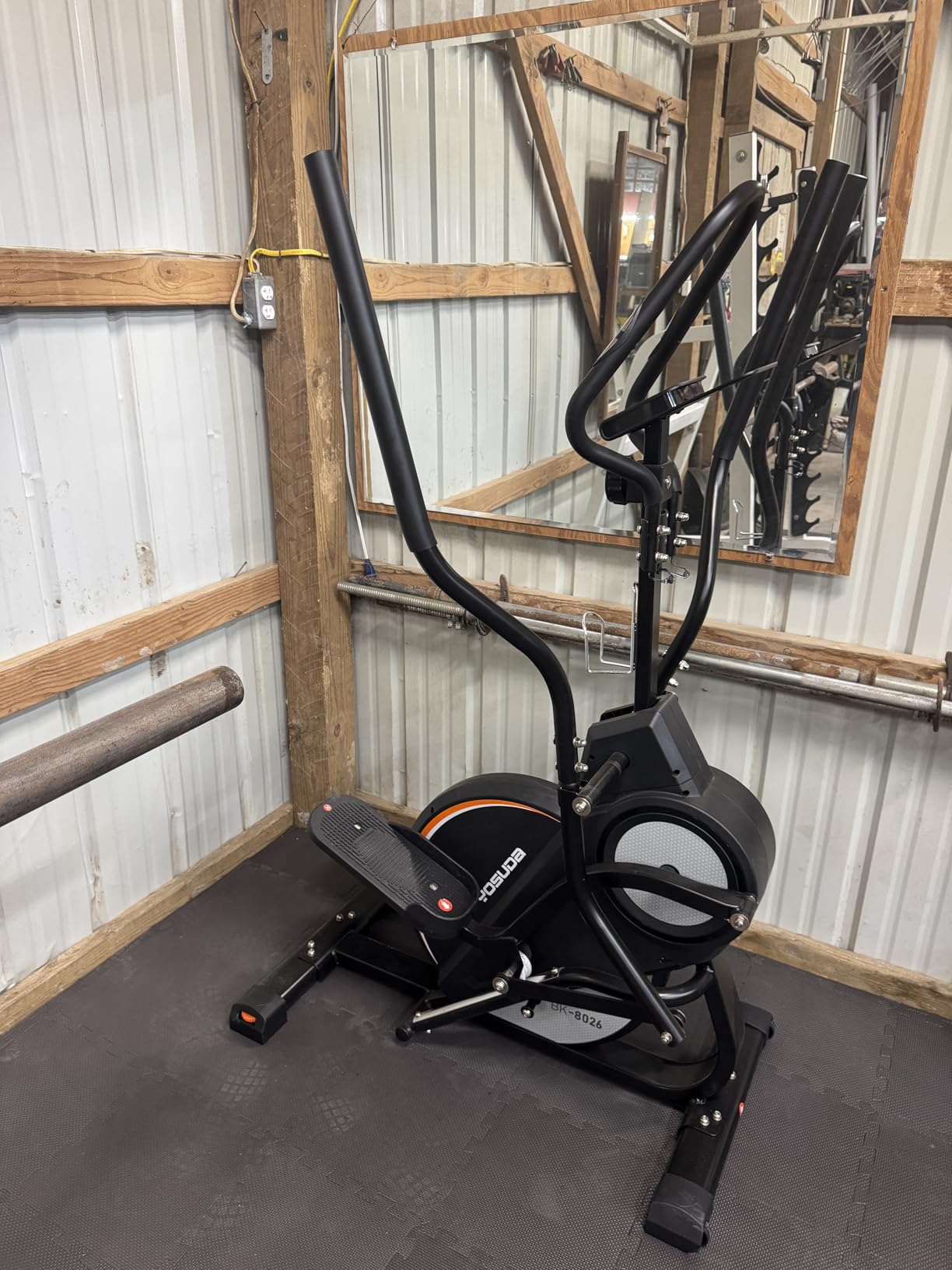 YOSUDA Elliptical Exercise Machine, Compact 3-in-1 (Elliptical + Cardio Climber + Stair Stepper) with 45 Degree Incline, 15.5IN Stride, 16 Levels Resistance customer photo 1