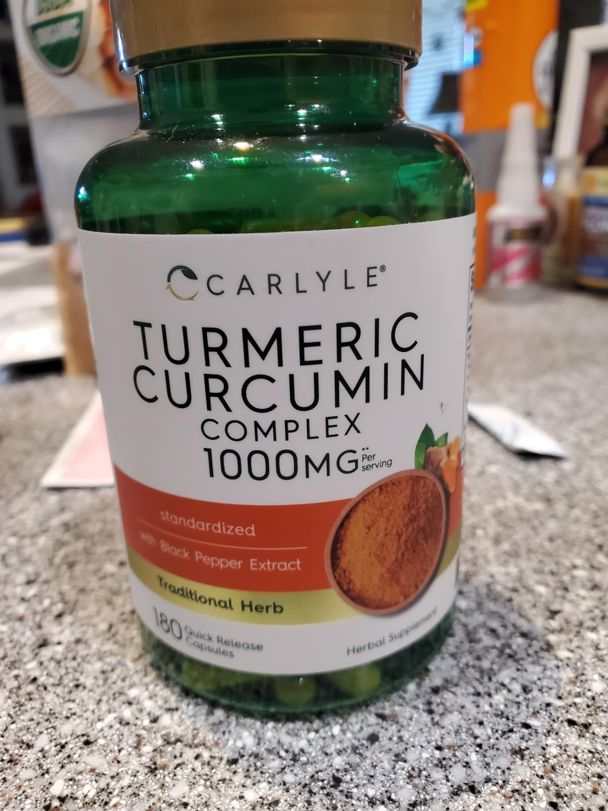 Carlyle Turmeric Curcumin with Black Pepper | 180 Capsules | Turmeric Complex Supplement | Non-GMO, Gluten Free customer photo 2