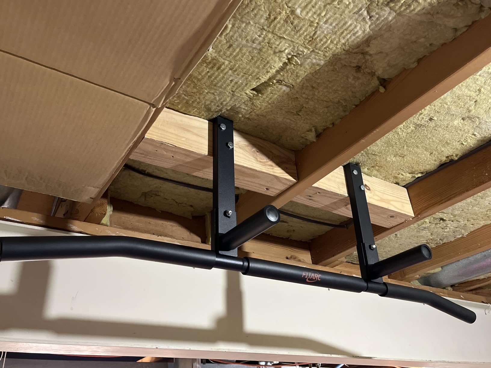 Fitarc Joist Mount Pull Up Bar, Wall Chin Up Bar Ceiling Mount for Beams, Heavy Duty Steel Construction, Home Gym Workout Equipment customer photo 2