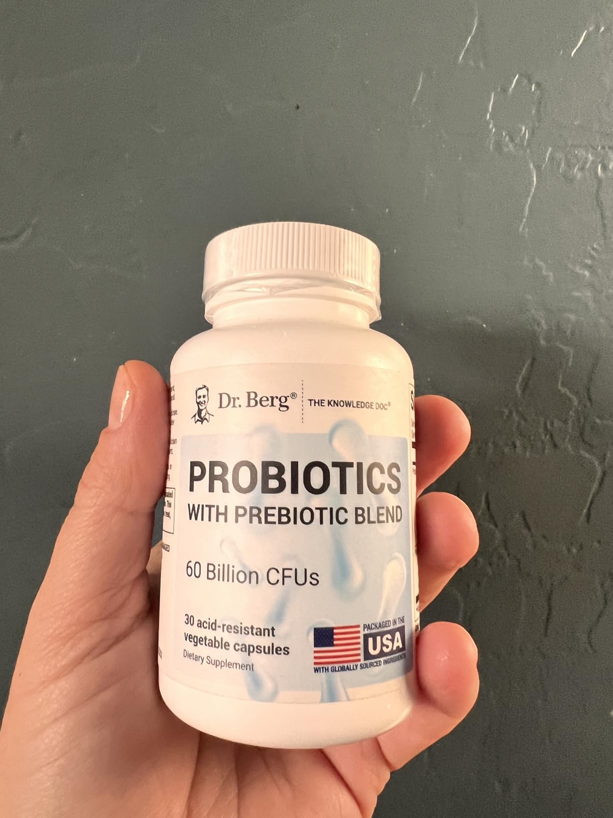 Dr. Berg Probiotic Supplement (60 Billion CFUs) - Helps Ease Occasional Constipation, Diarrhea, Gas & Bloating* - Pre and Probiotics for Digestive Health - 30 Probiotic Capsules customer photo 1