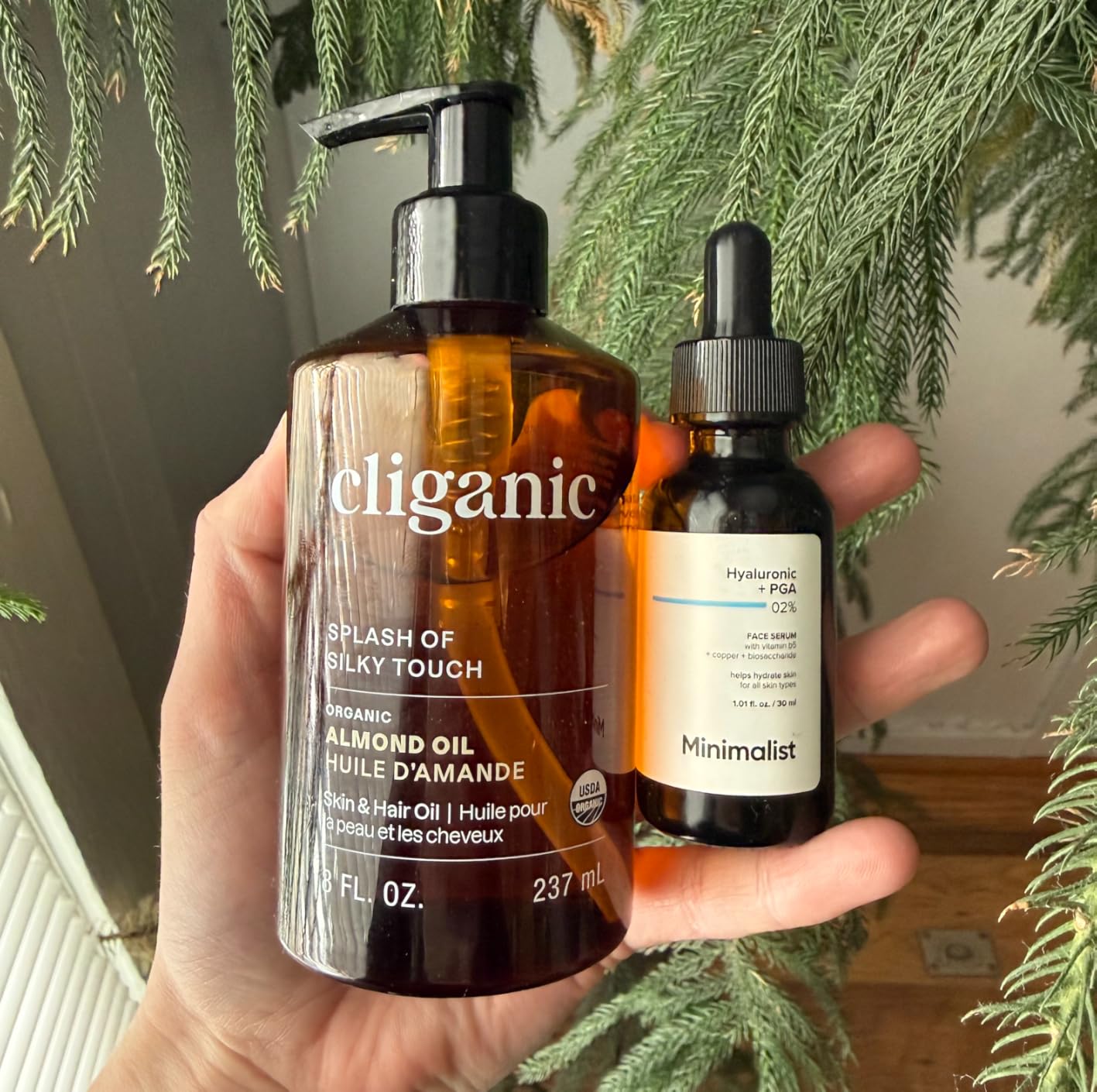 Cliganic Organic Sweet Almond Oil, 100% Pure (8oz) - for Skin & Hair, Nourishing Carrier Oil for Face & Body customer photo 2