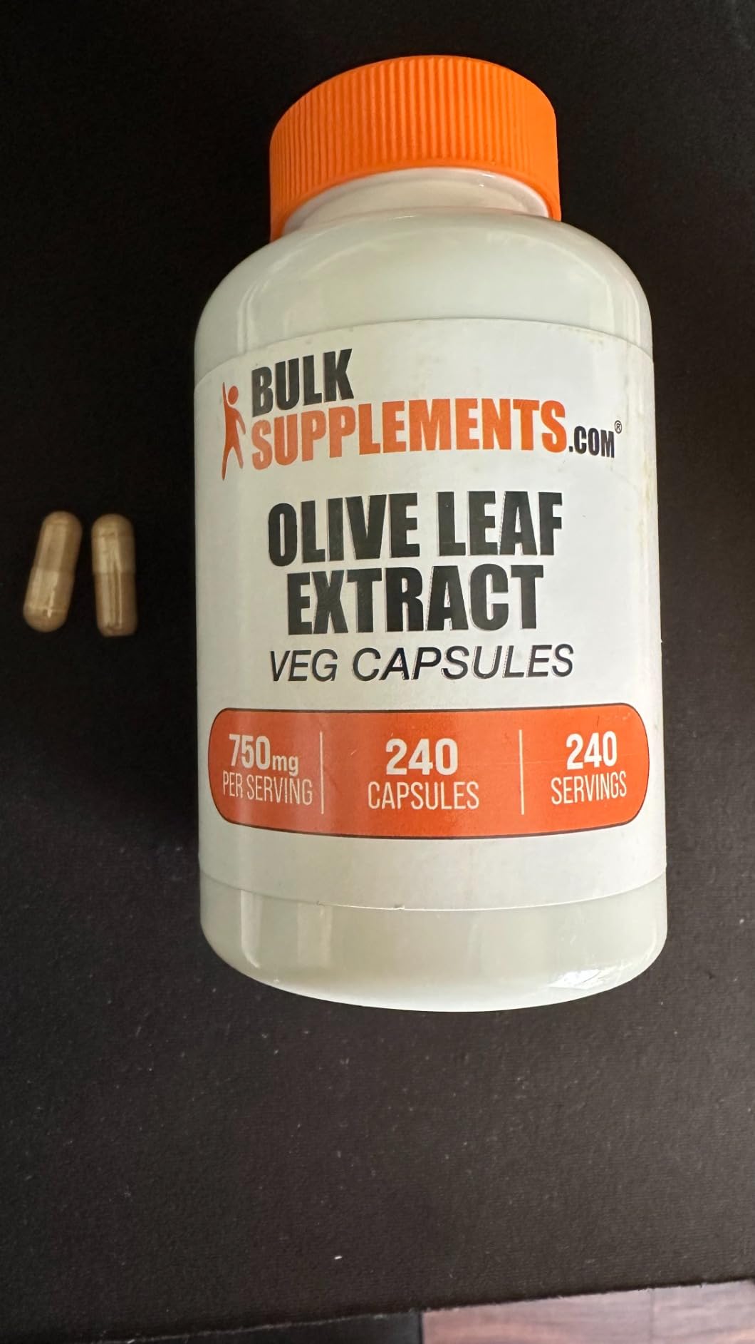 BulkSupplements.com Olive Leaf Extract Capsules - Olive Leaf Supplement, Olive Leaf Capsules - Immune Support, Gluten Free, 1 Capsule per Serving, 240 Veg Capsules (Pack of 1) customer photo 1