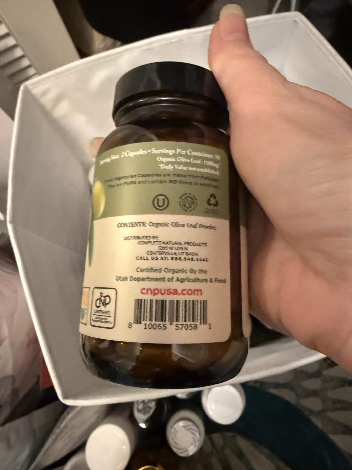 Organic Olive Leaf Extract Capsules 550mg - Pure Olive Leaf Extract Organic Formula, Immune & Digestive Support Supplement, 1100mg Serving, Vegan Non GMO, No Fillers, 100 Olive Leaf Capsules Made USA customer photo 2