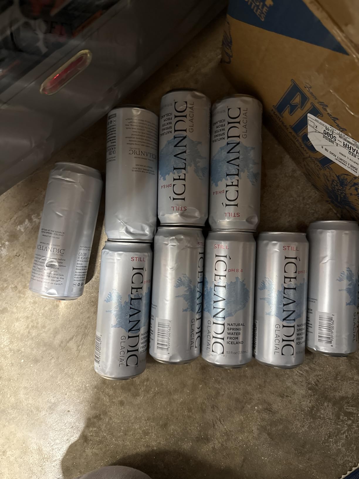 Icelandic Glacial Sparkling Water, Unflavored, 330 ml / 11.1 Fl Oz Cans (Pack of 10) customer photo 1